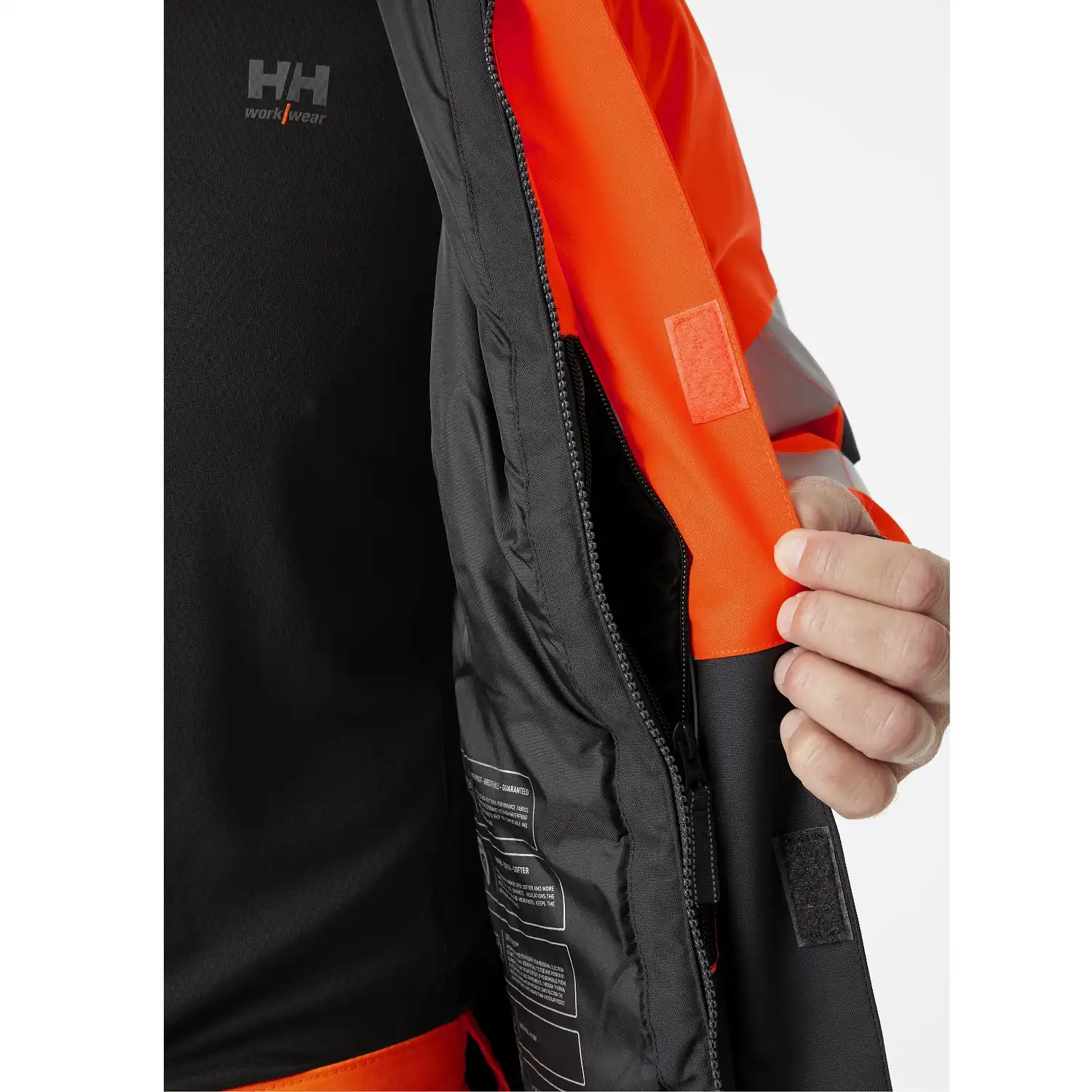 Warnschutz Winterjacke "ALNA 2.0" in orange/schwarz, S - Thumbnail 4