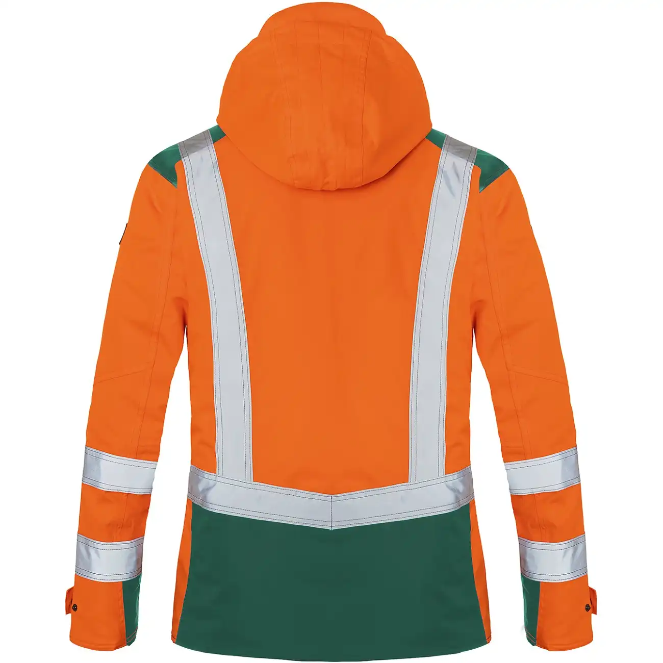 Warnschutz Winterjacke "REFLECTIQ" in orange/moosgrün, 3XL - Thumbnail 2