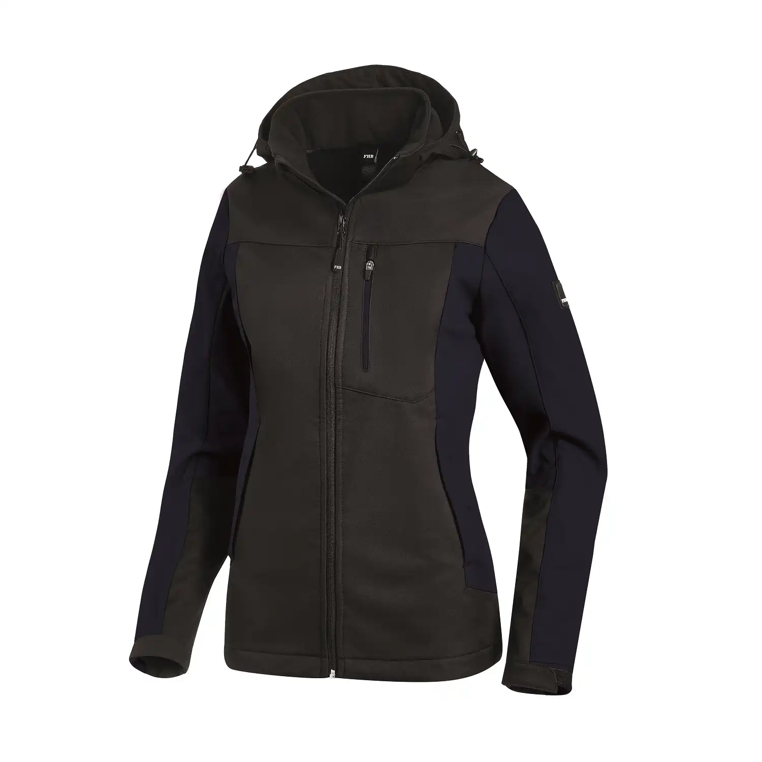 Damen Softshelljacke "JULIA" in marine/schwarz, L - Thumbnail 1