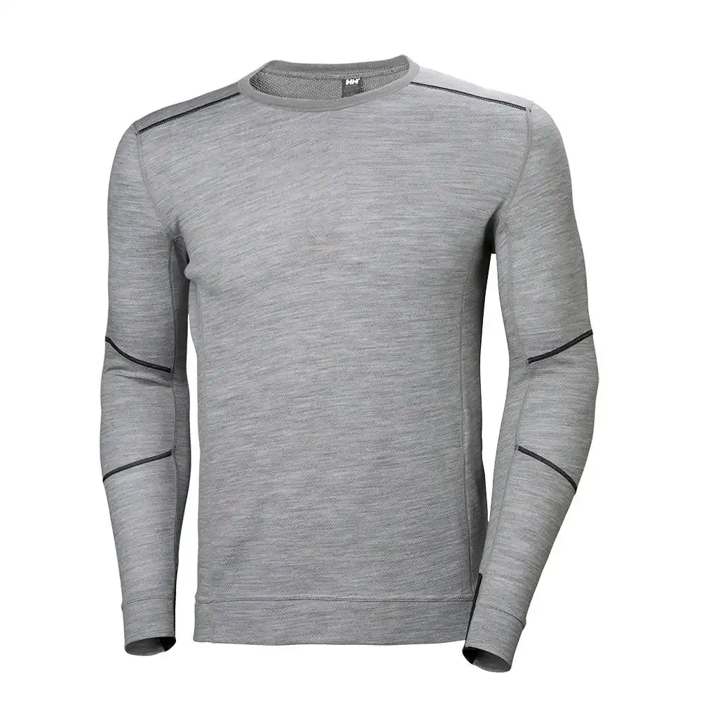 Langarmshirt „LIFA MERINOCREWNECK“ in grau-meliert, XXL - Bild 1