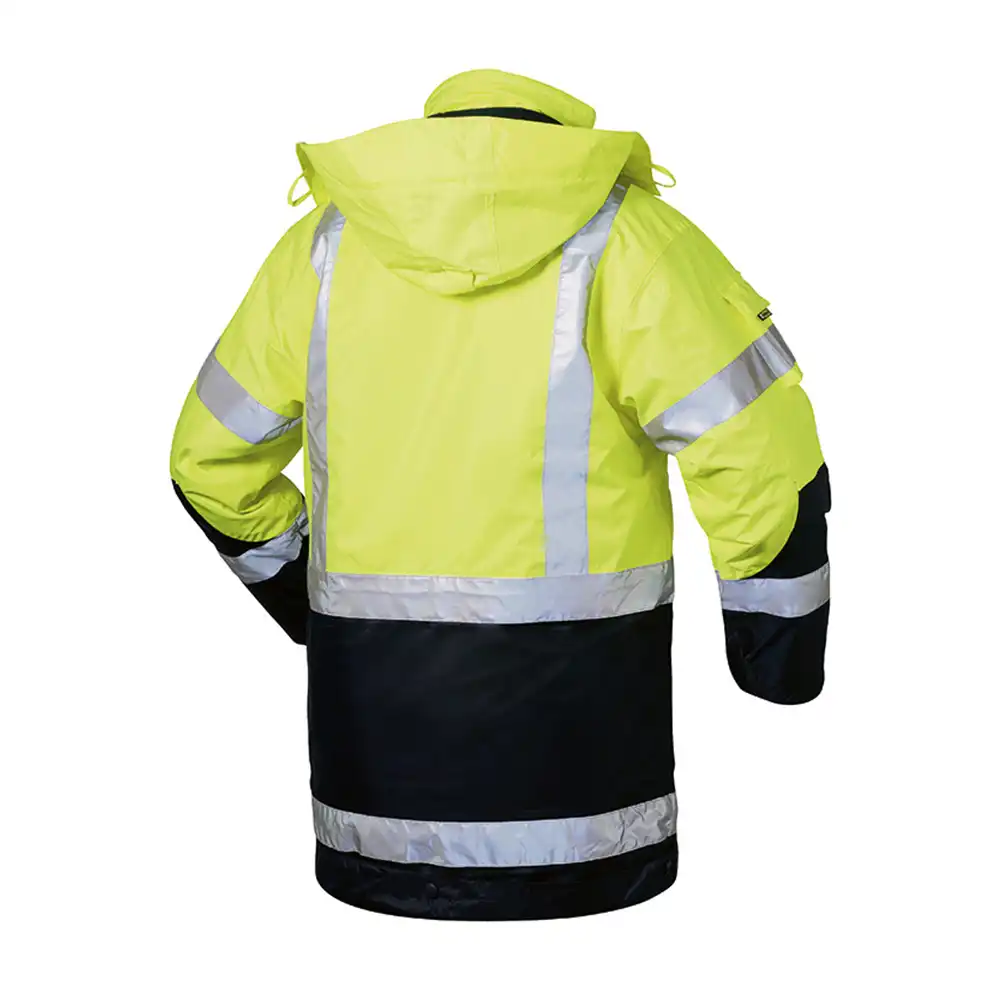 Warnschutz Parka 4-in-1 "JEKYLL"gelb/marine in L - Thumbnail 2