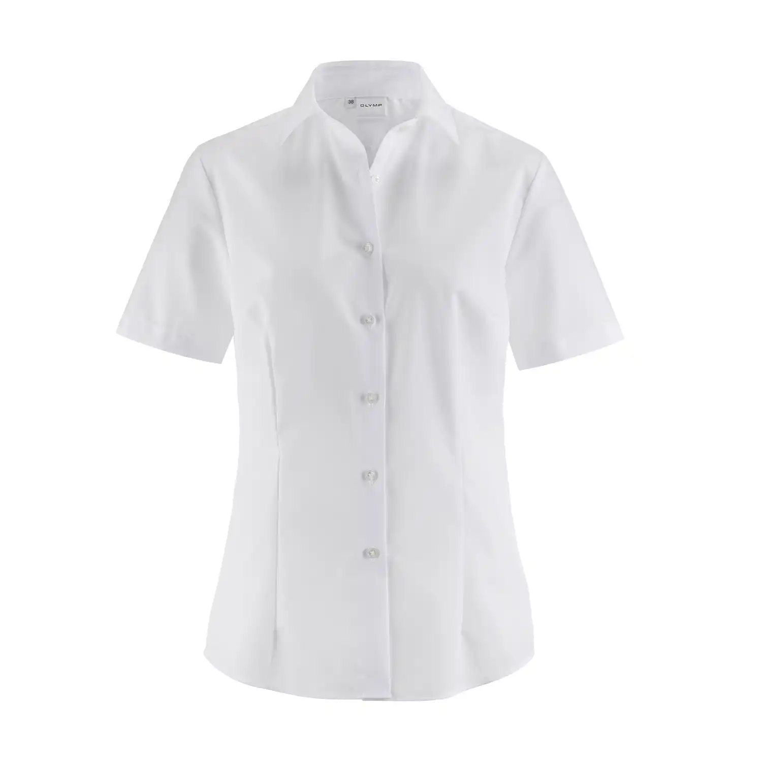 Bluse "LUXOR Modell 15" kurzarm weiß in 44 - Thumbnail 1