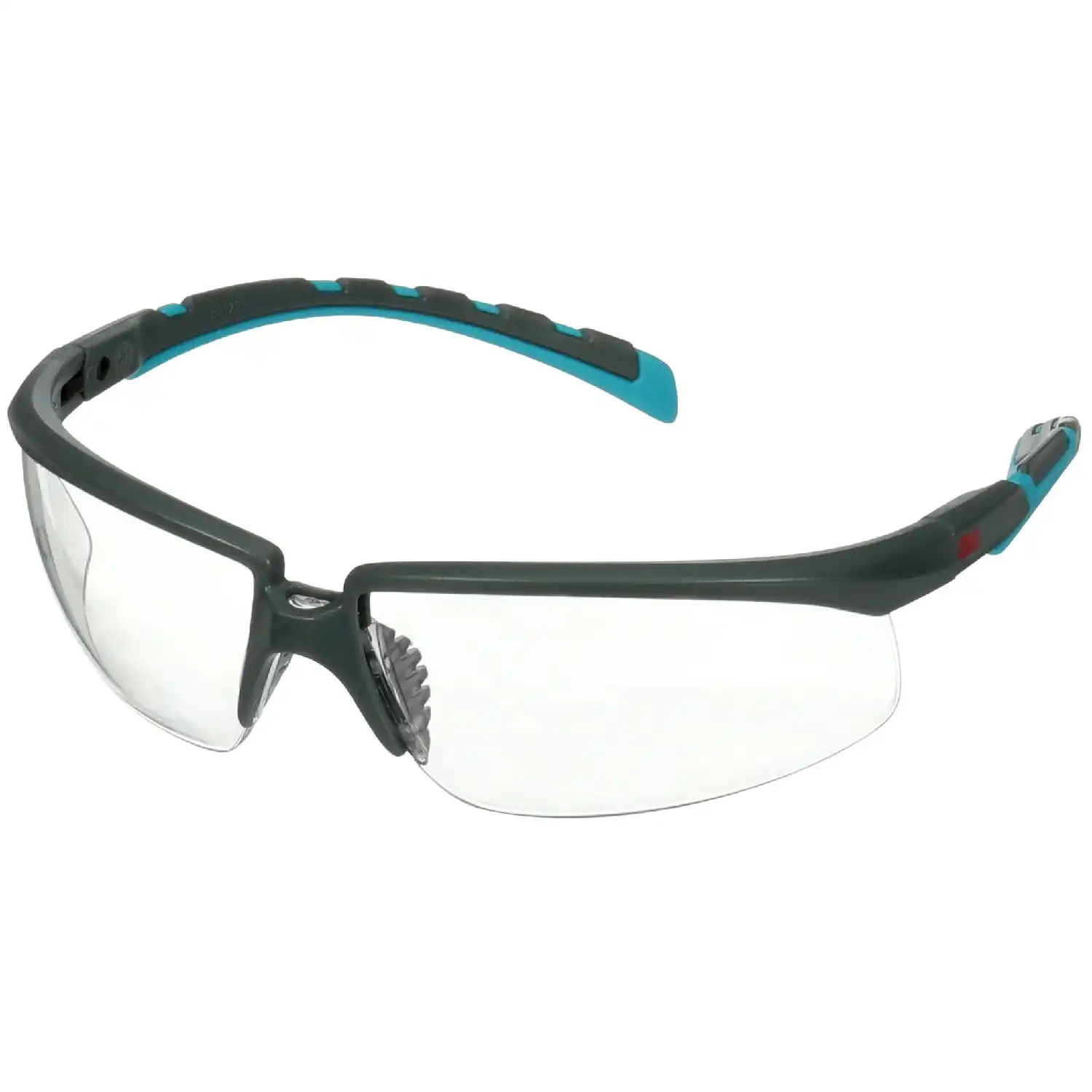 Schutzbrille Solus™ S2001SGAF-BGR grau/türkise Bügel, klare Scheibe - Bild 1