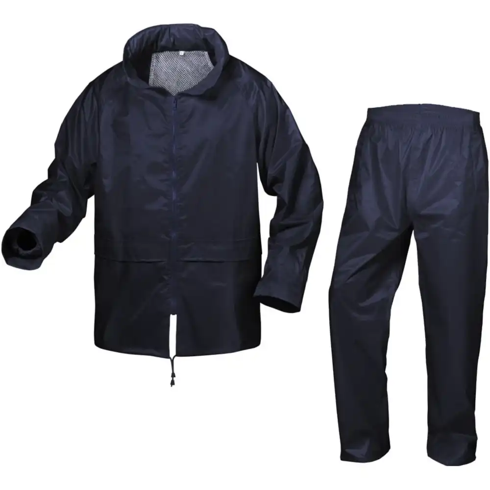 Regenset 100% Polyester  in marine, M - Bild 1