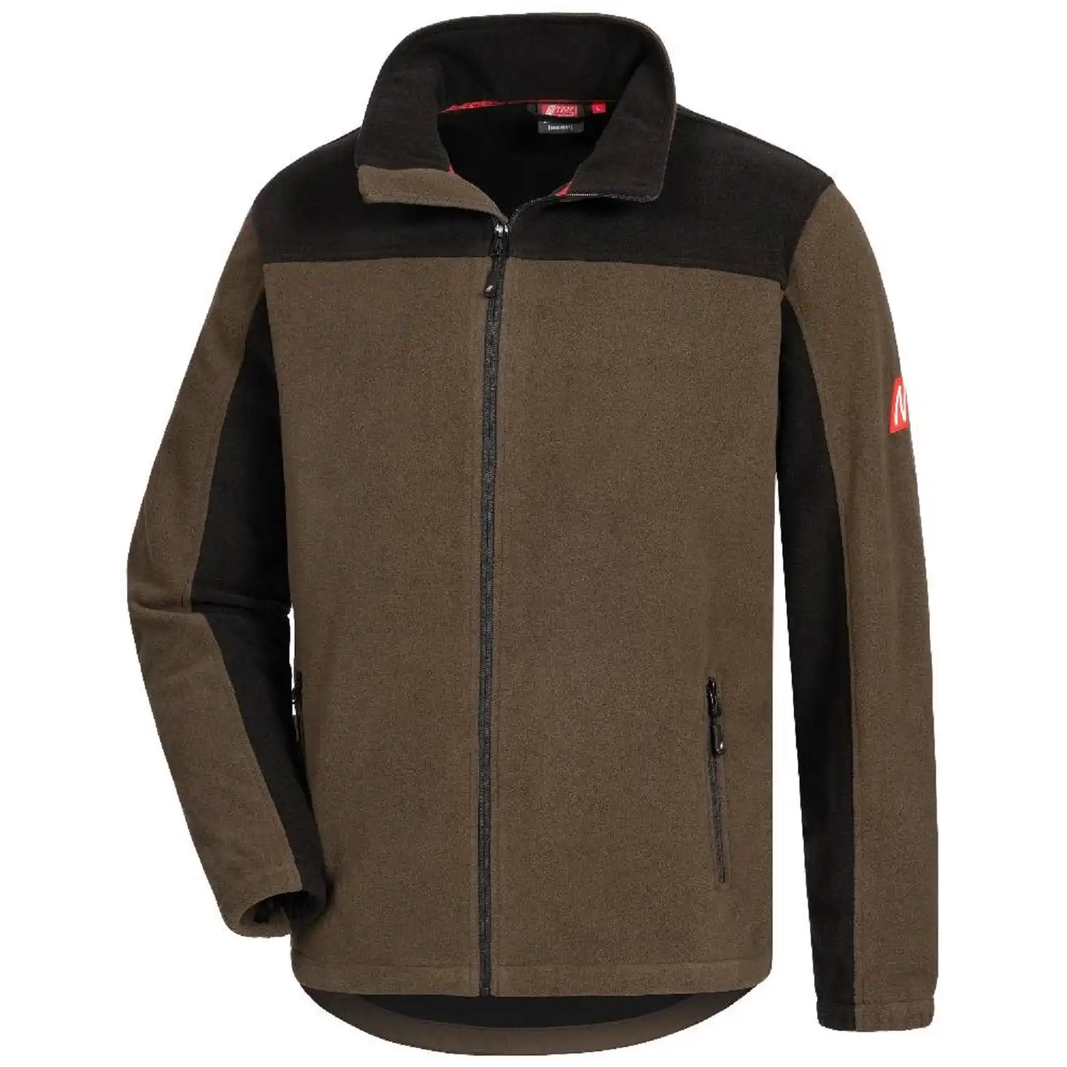 Fleecejacke "MOTION TEX PLUS" in braun, L - Bild 1