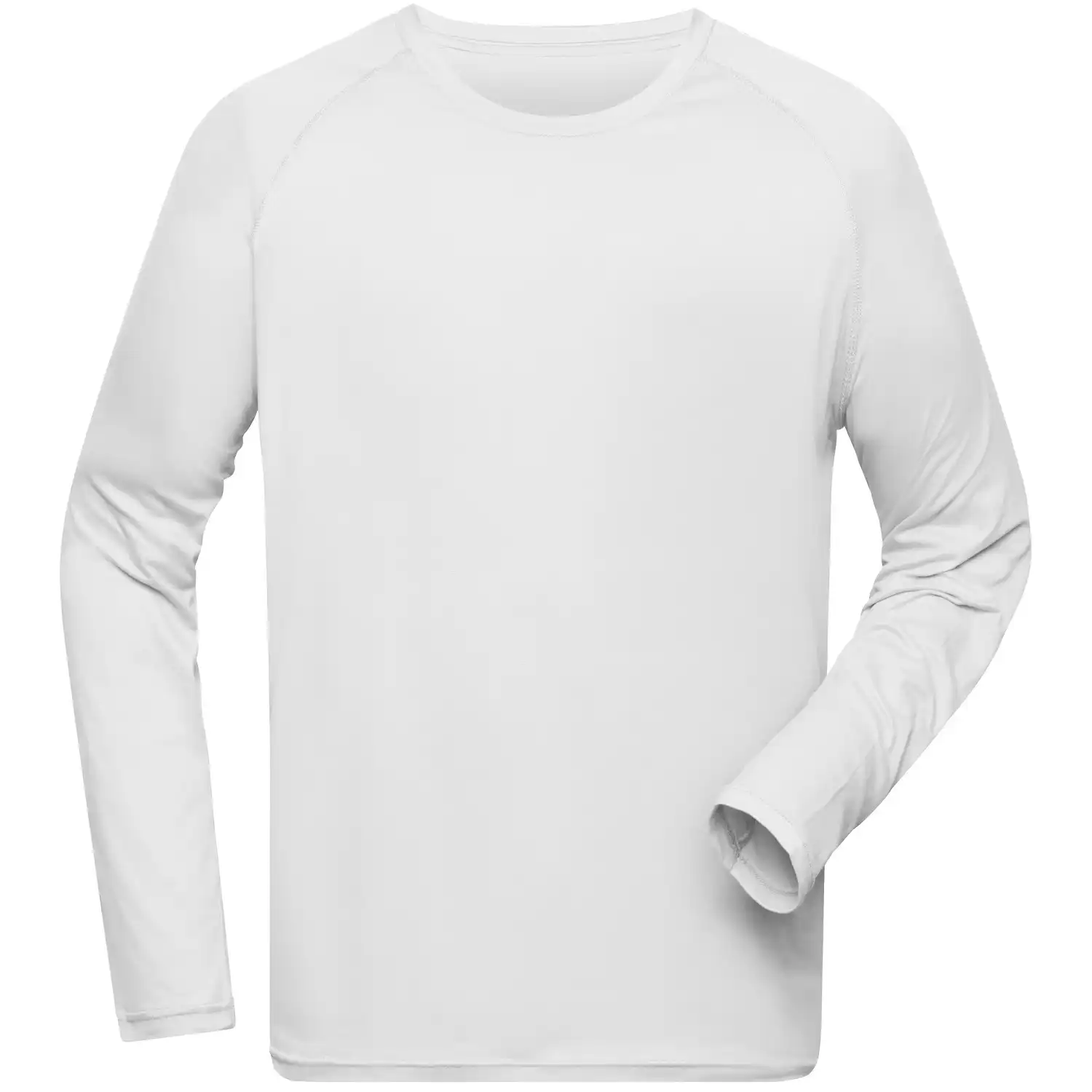 Langarm Funktionsshirt "JN522" in white, 3XL - Thumbnail 1