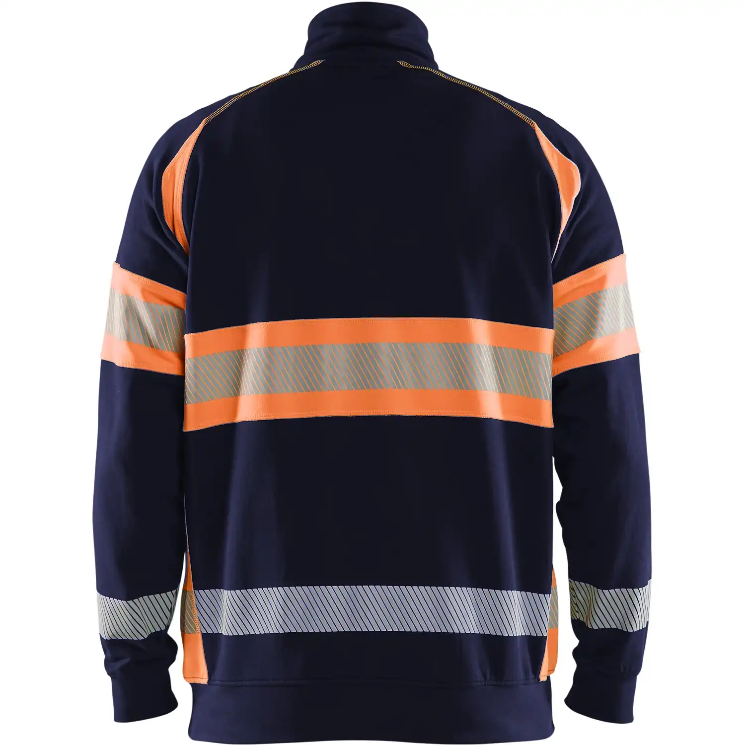 Warnschutz Zip-Sweatshirt Kl. 1 "3553" in marine/orange, 3XL - Thumbnail 2