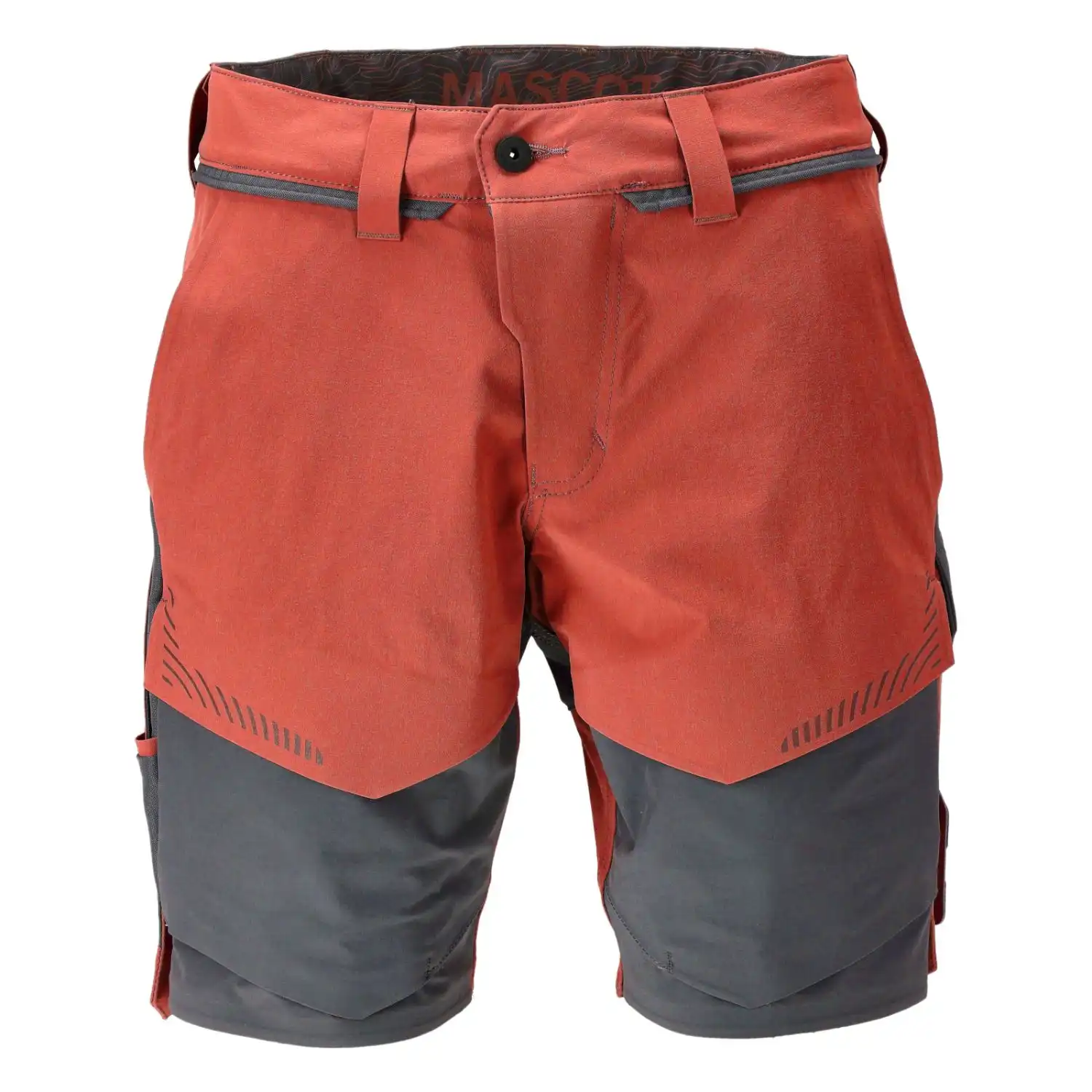 Stretch-Shorts "22149-605" Customized in herbstrot/anthrazit, 24C44 - Thumbnail 1