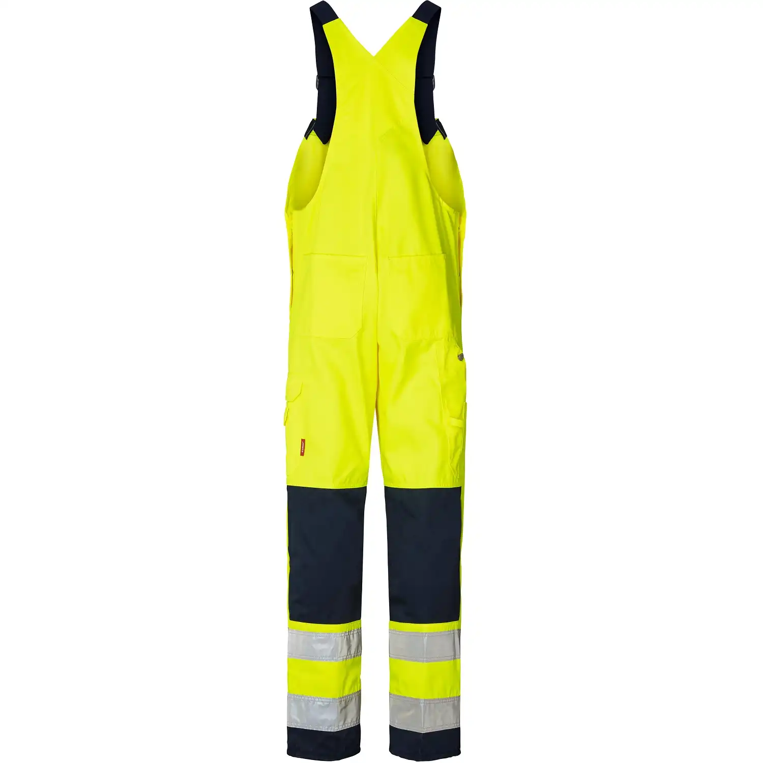 Warnschutz Latzhose "1001 TH" in gelb/marine, C44 - Thumbnail 2