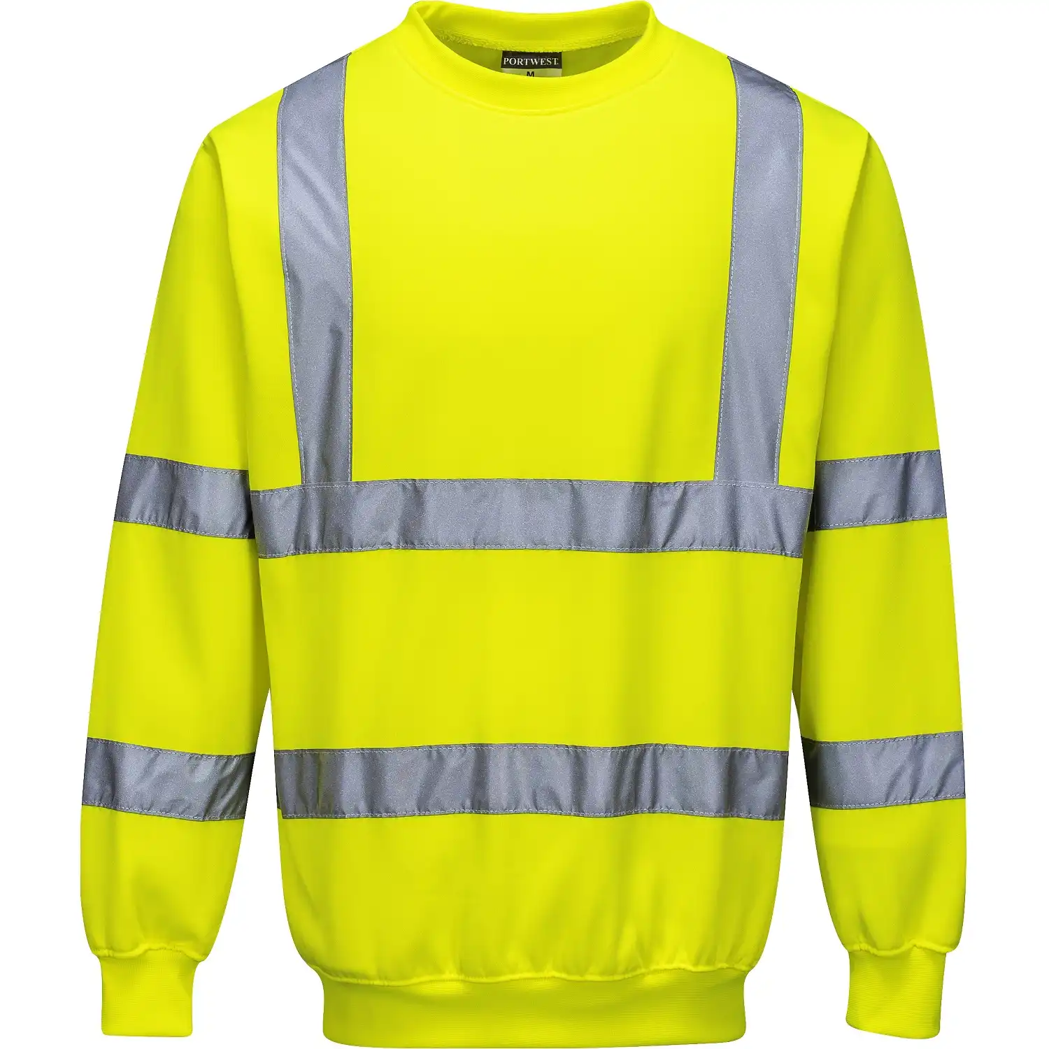 Warnschutz-Sweatshirt "B303" in gelb, 3XL - Thumbnail 1