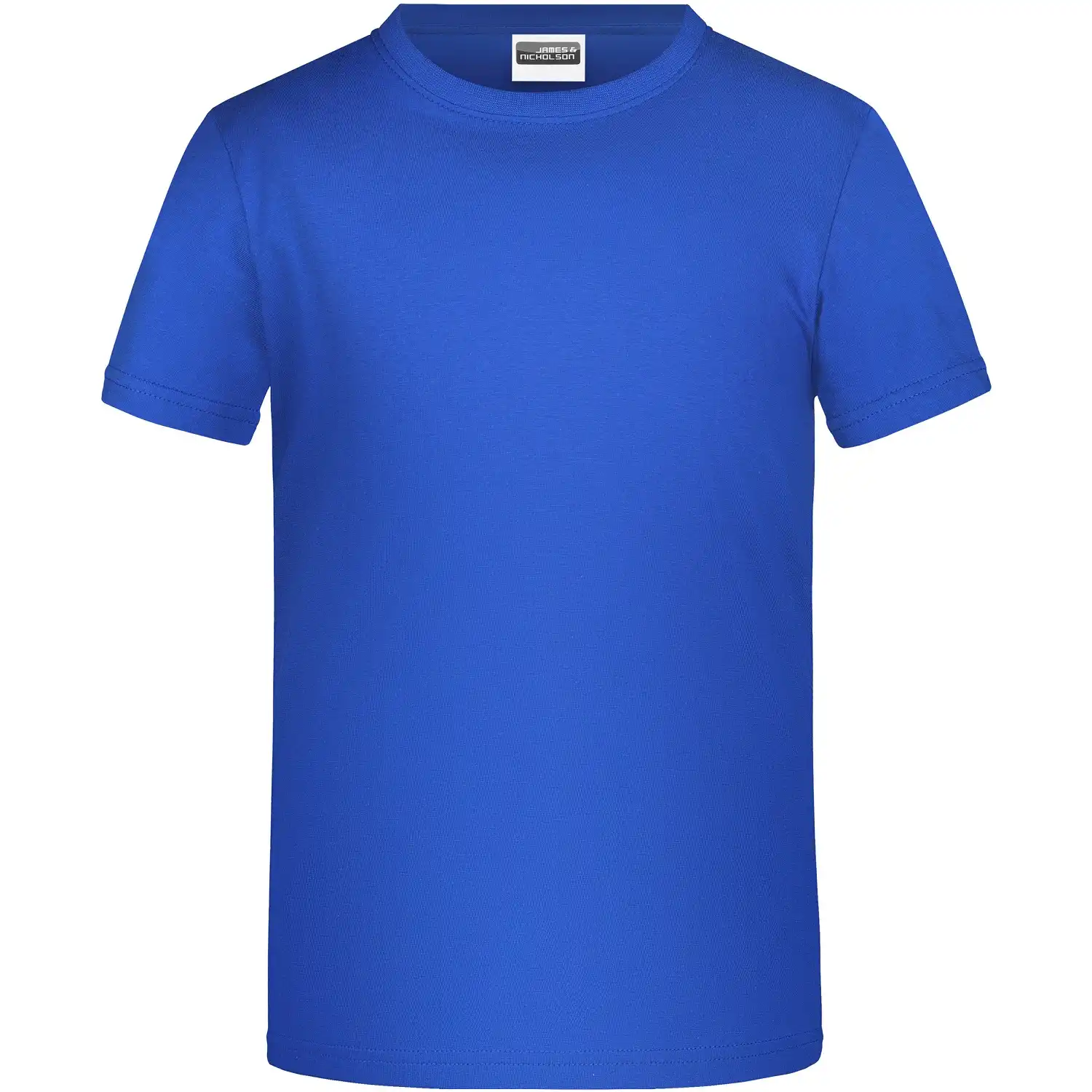 Kinder Basic T-Shirt Jungen "JN745" in royal, S - Thumbnail 1
