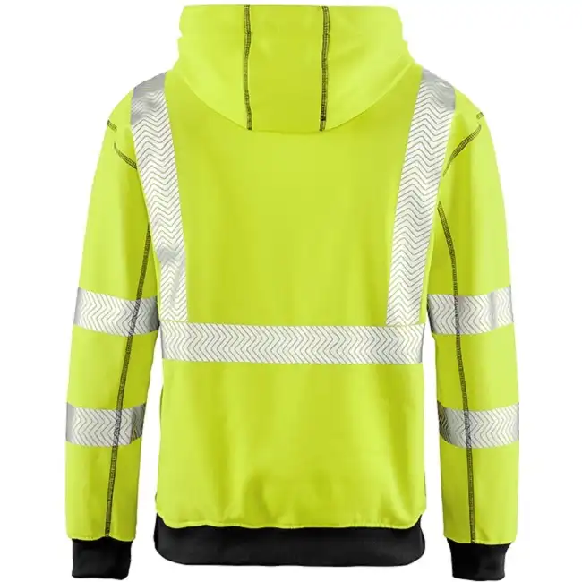 Warnschutz Kapuzen-Sweatshirt "PORTLAND" in gelb, L - Thumbnail 2