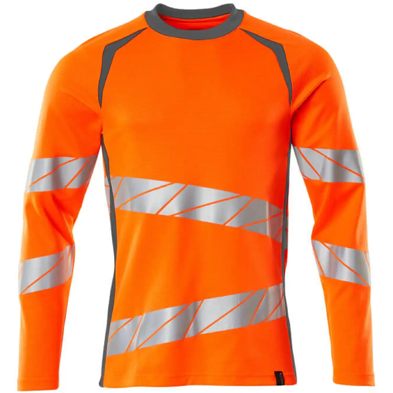 Warnschutz Langarmshirt "ACCELERATE SAFE" UV-Schutz in orange/dunkelanthrazit, M - Thumbnail 1