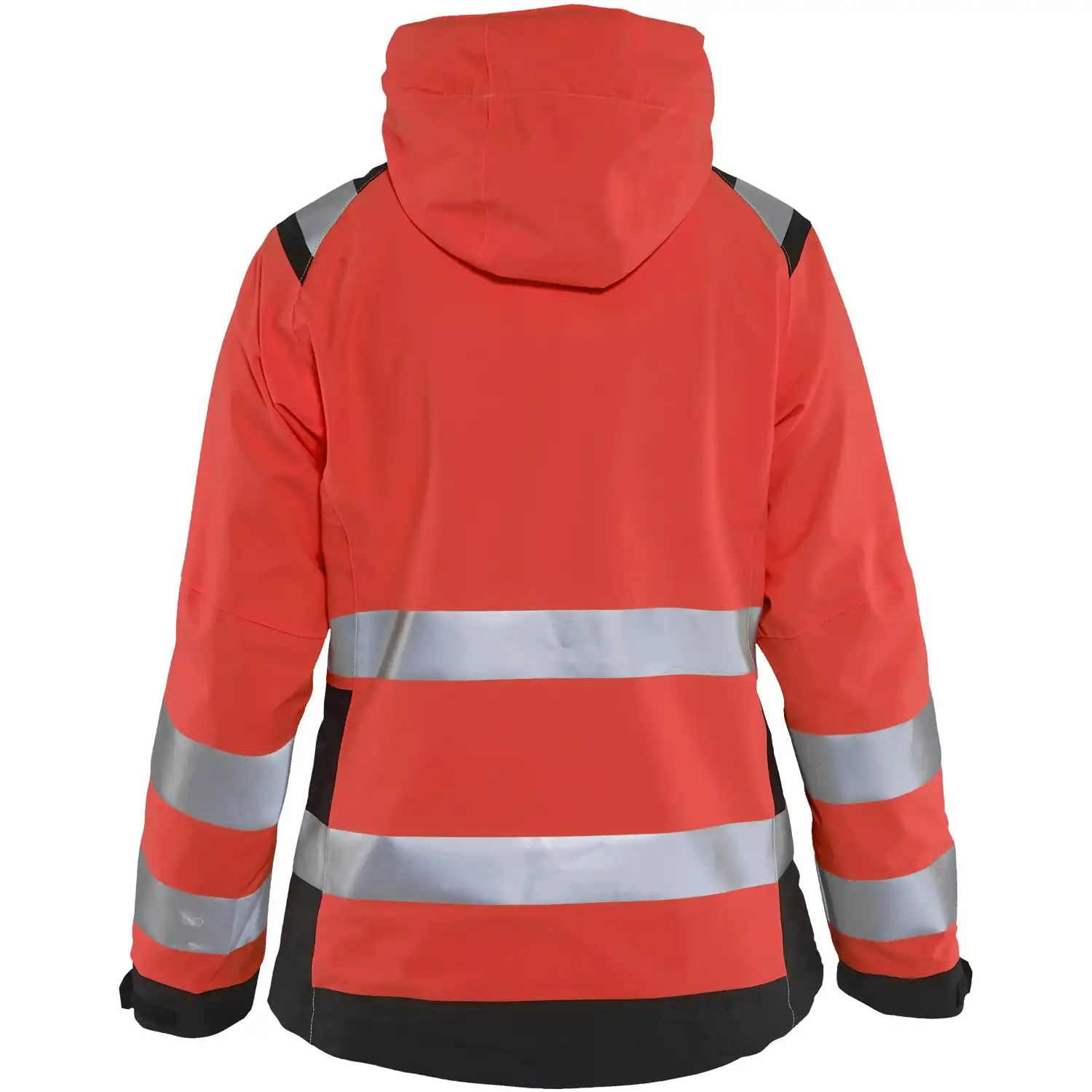 Damen Warnschutz Regenjacke "4904" in rot/schwarz, 3XL - Thumbnail 2