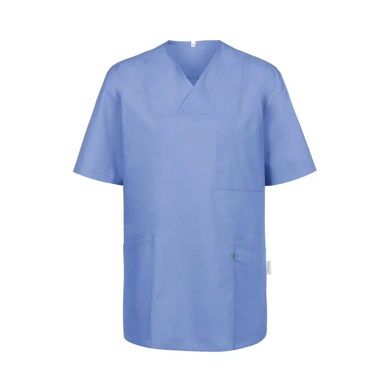 Unisex Kasack 5003 in mittelblau, XXL - Thumbnail 1