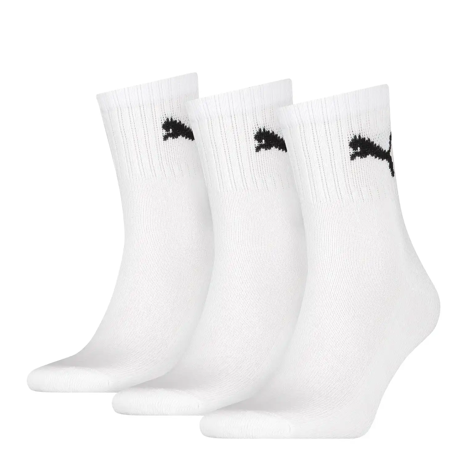 Socken "SHORT CREW UNISEX" 3-Pack in 35/38, Weiß - Bild 1