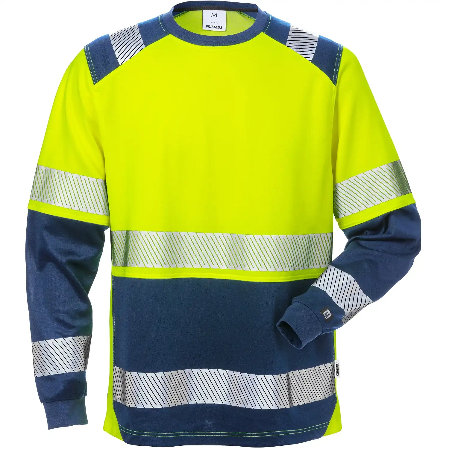 Warnschutz Langarmshirt "7457 THV" Stiby in gelb/marine, XS - Thumbnail 1