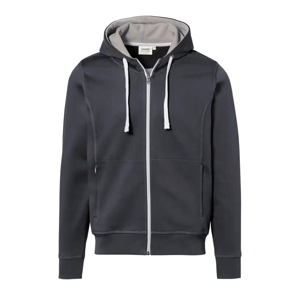 Kapuzen-Jacke Bonded 455 in karbongrau/silber, XL - Bild 1