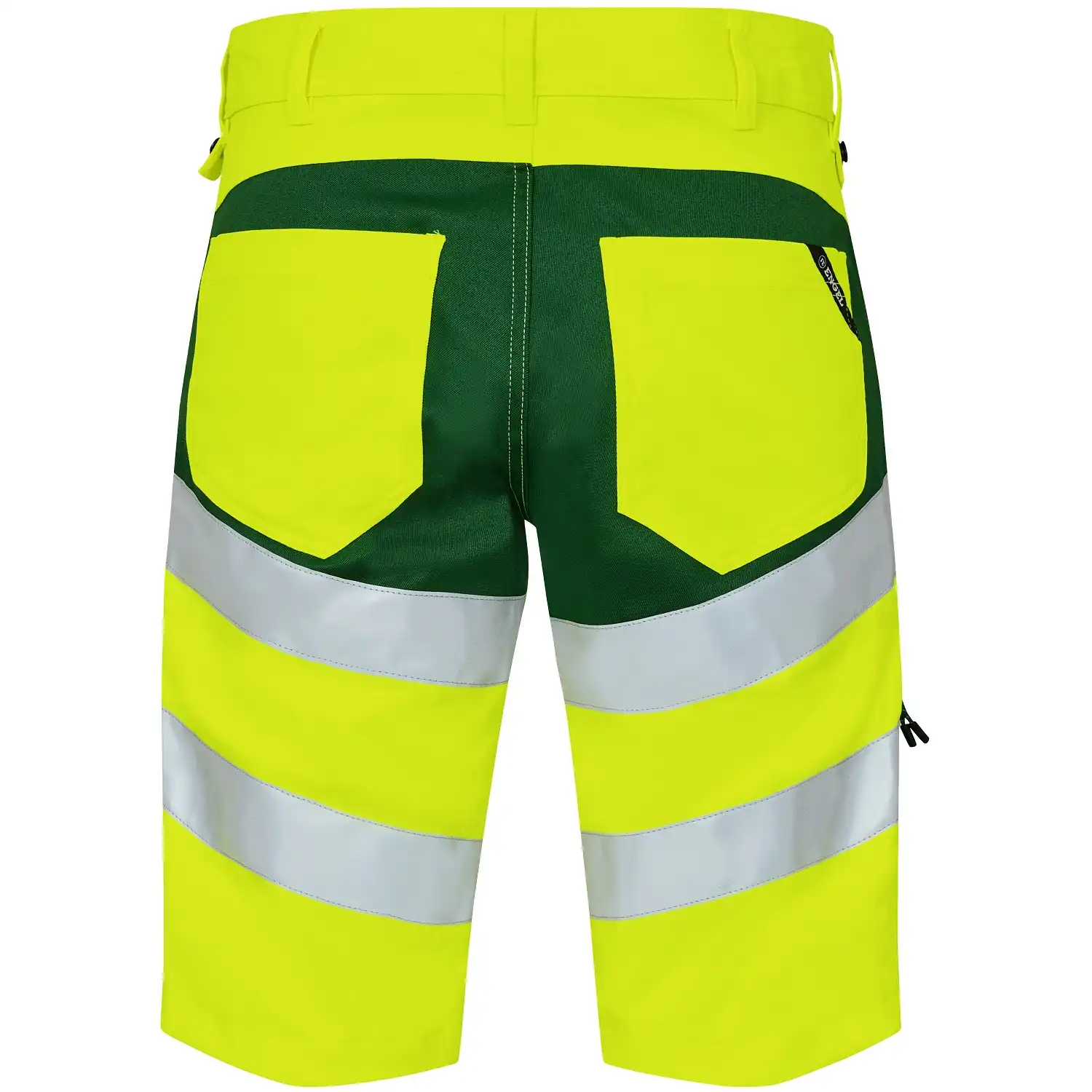 Warnschutz Stretch Shorts "6546-314" Safety in gelb/grün, 74 - Thumbnail 2
