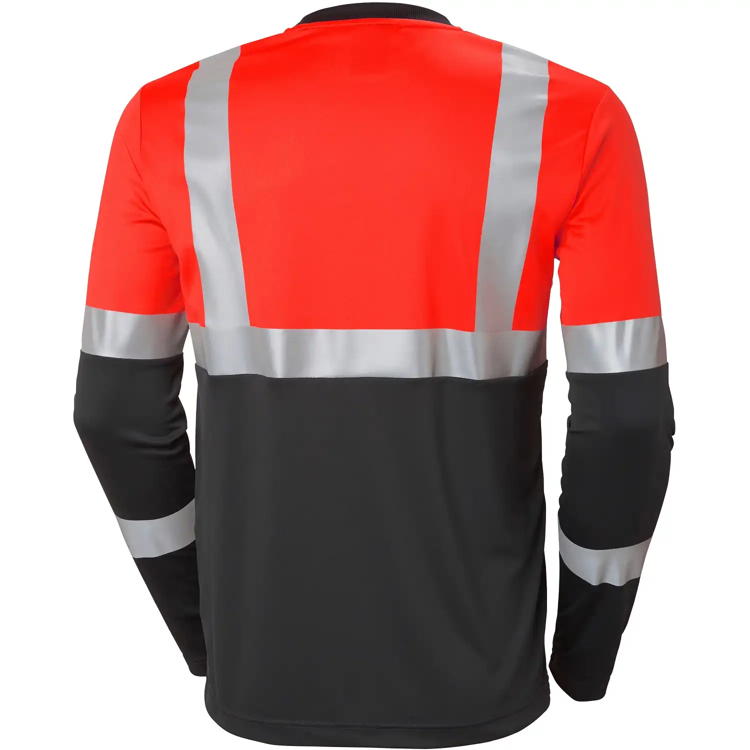 Warnschutz Langarmshirt "ADDVIS" UV-Schutz in rot/schwarz, XS - Thumbnail 2