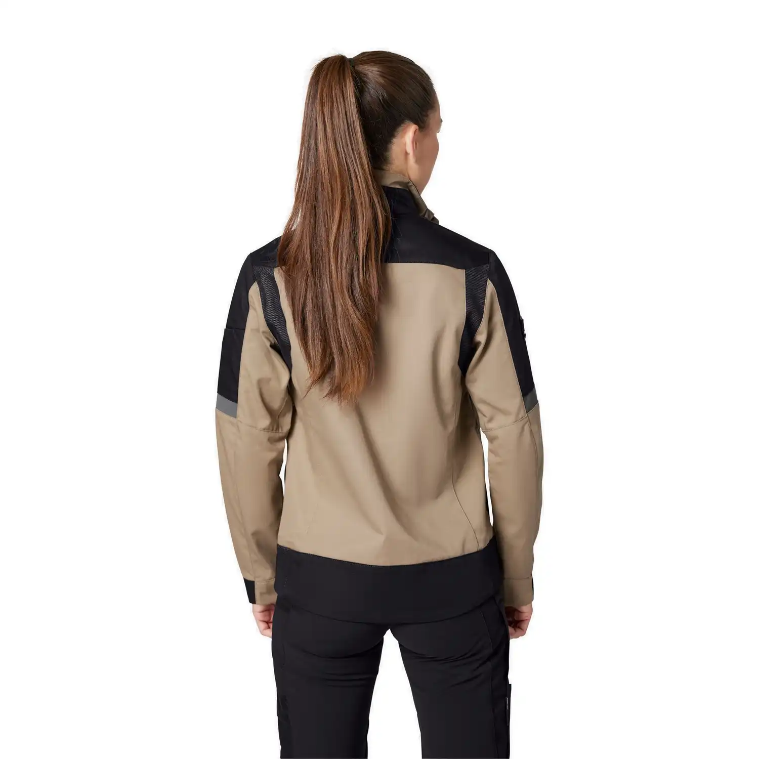 Damen Arbeitsjacke "ANDREA" in beige/schwarz, XXL - Thumbnail 2