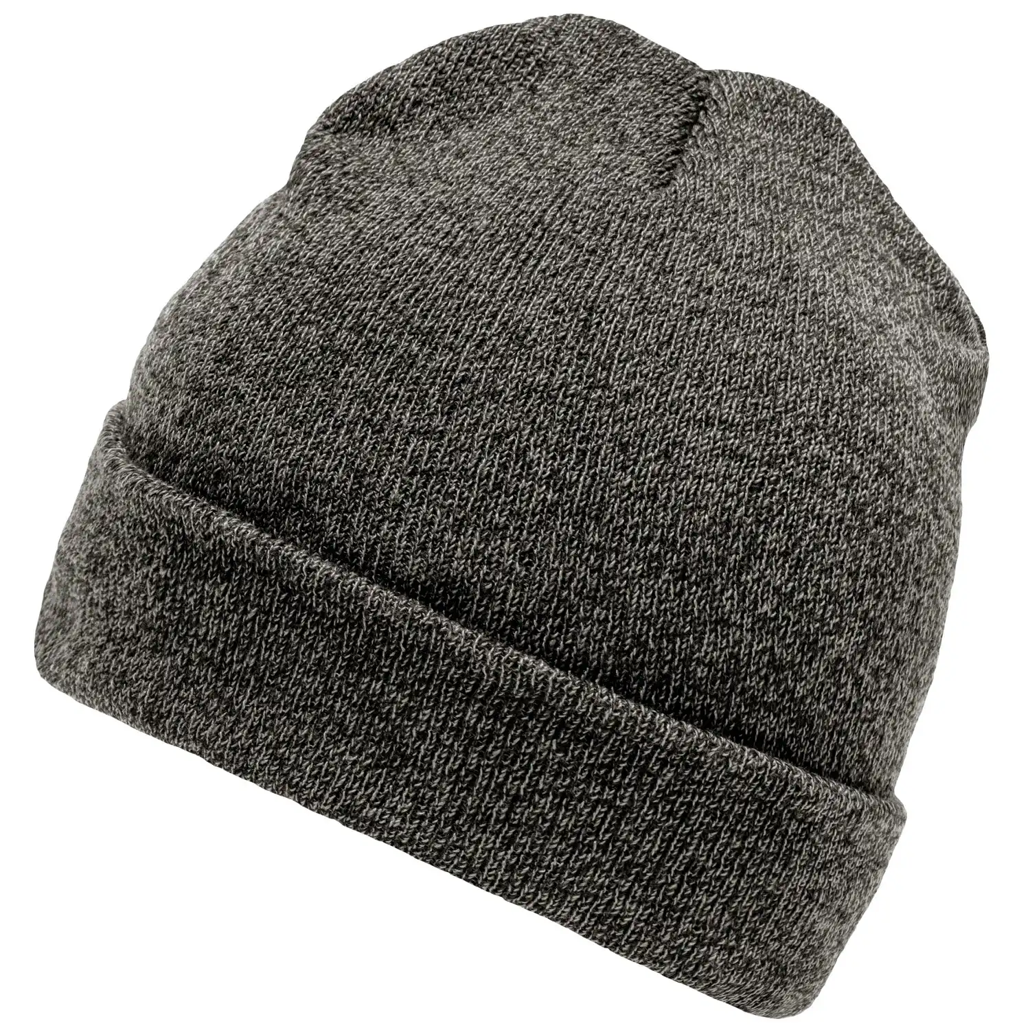 Melange Beanie "MB7122" in black-melange - Bild 1