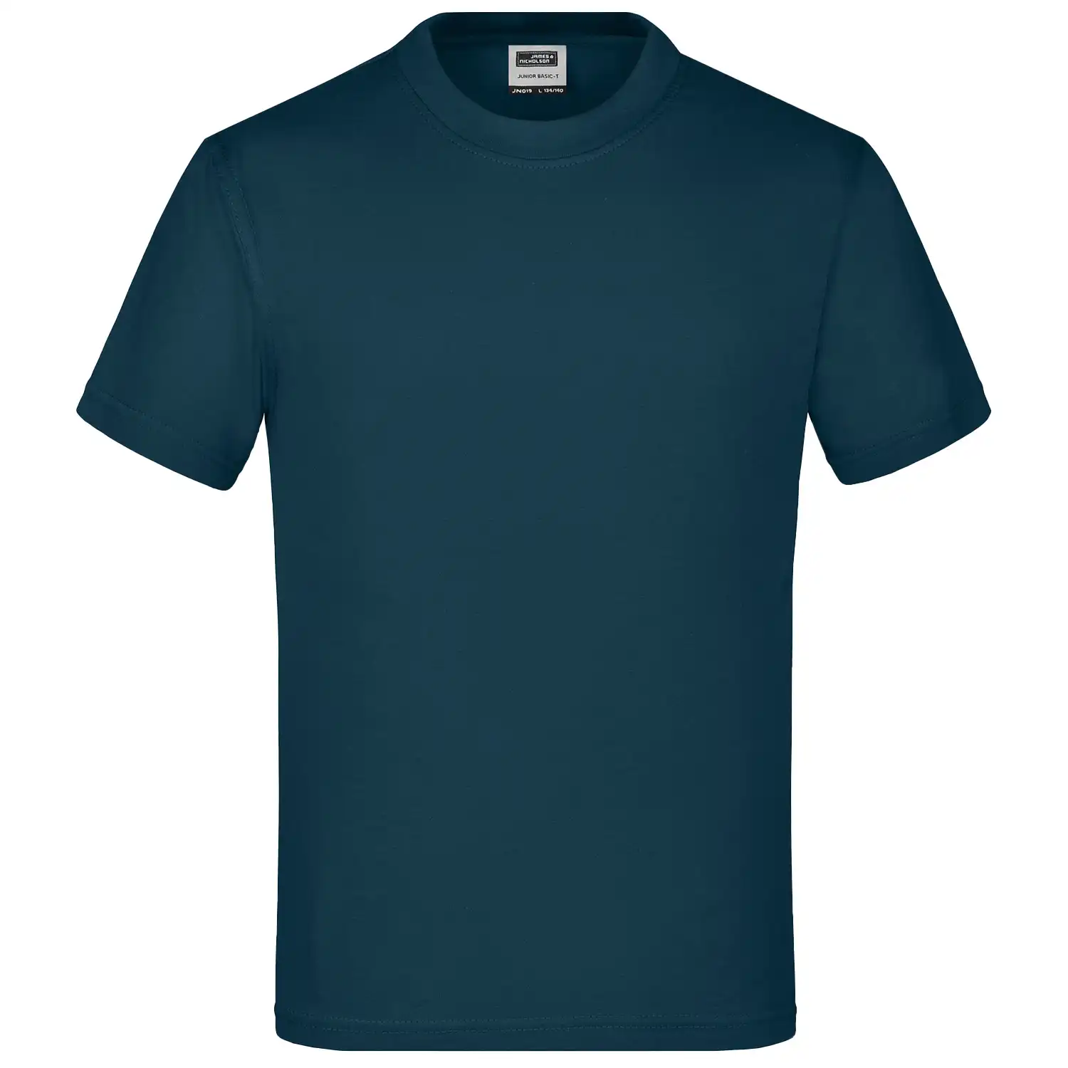 Kinder T-Shirt Basic-T "JN019" in petrol, S - Bild 1