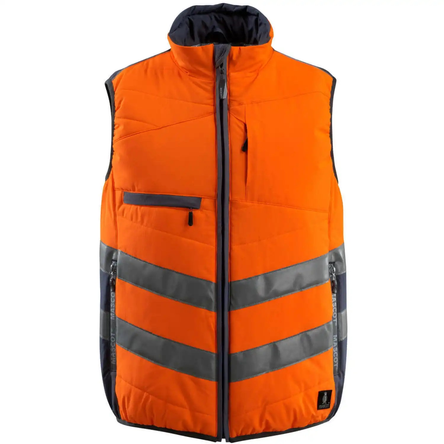Warnschutz Thermoweste "GRIMSBY" Safe Supreme in orange/schwarzblau, XL - Thumbnail 1