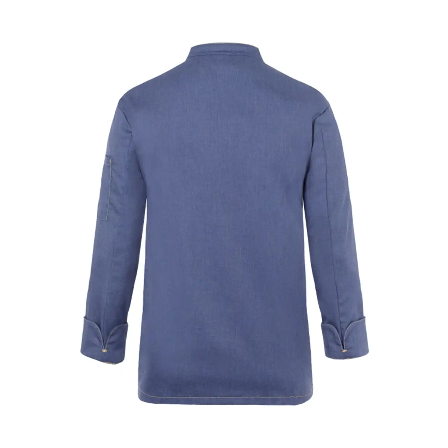 Herren Kochjacke Jeans "JM 24" in 46, vintage blau - Thumbnail 2