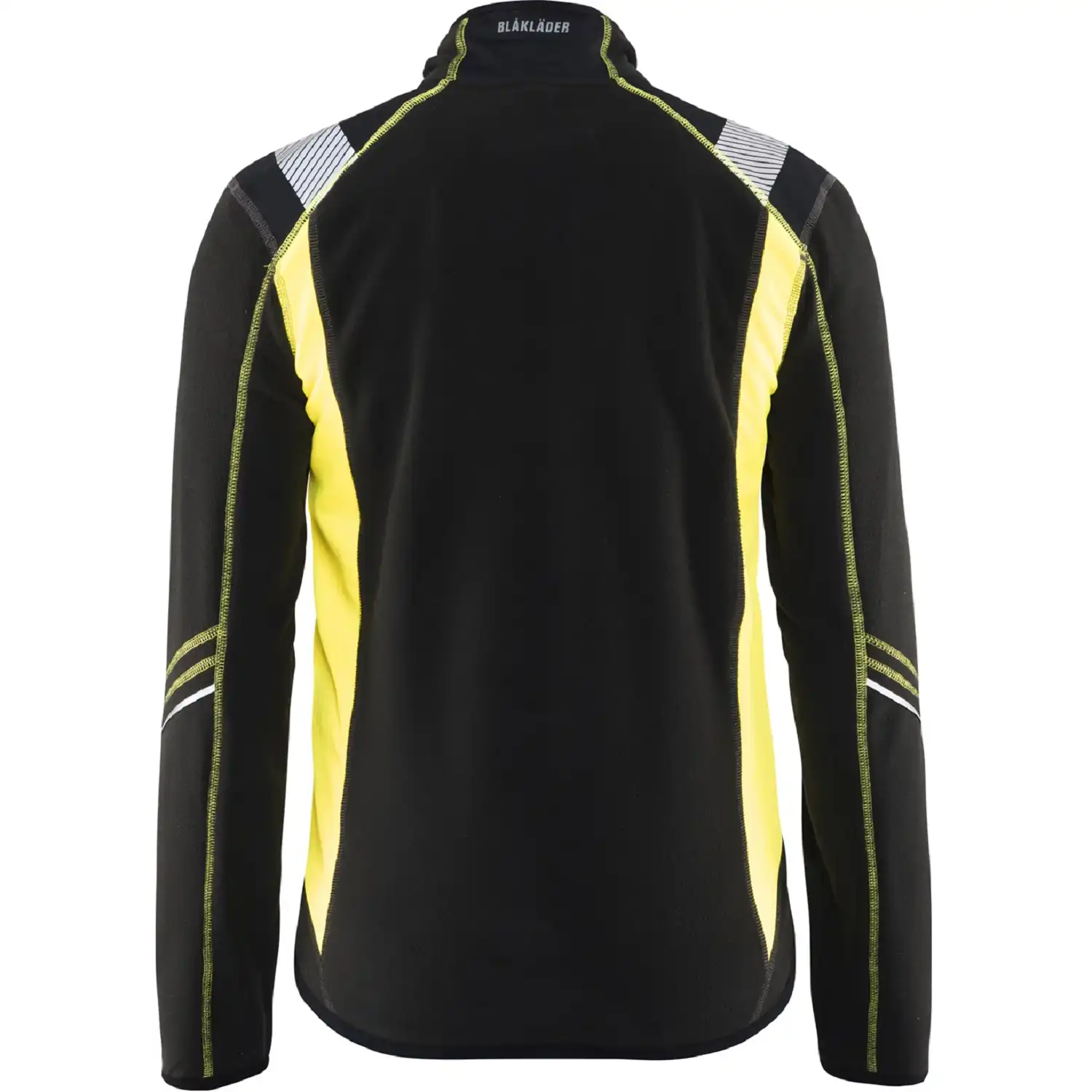 Microfleece-Jacke "4993" in schwarz/gelb, M - Thumbnail 2