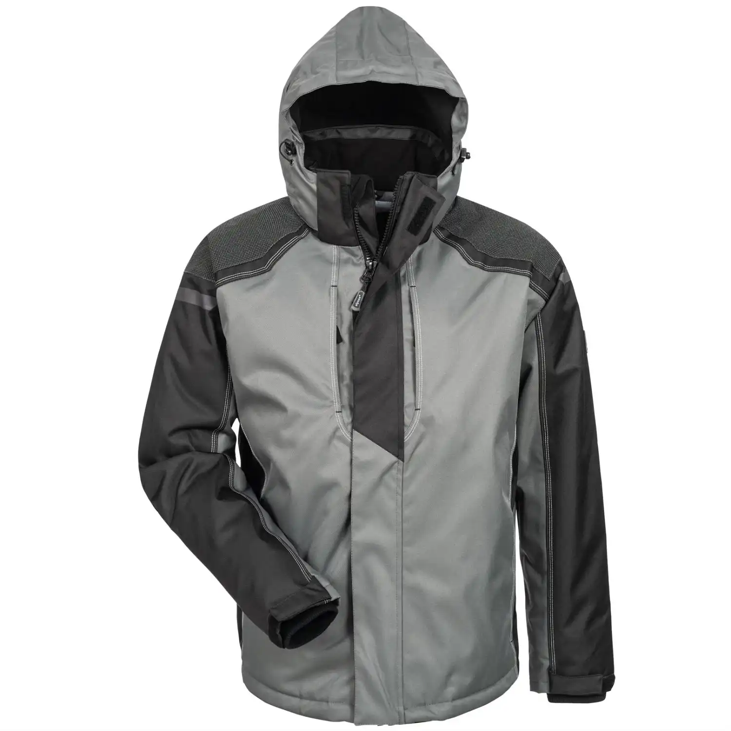 Winterjacke mit Thinsulate™  in grau/schwarz, 4XL - Bild 1