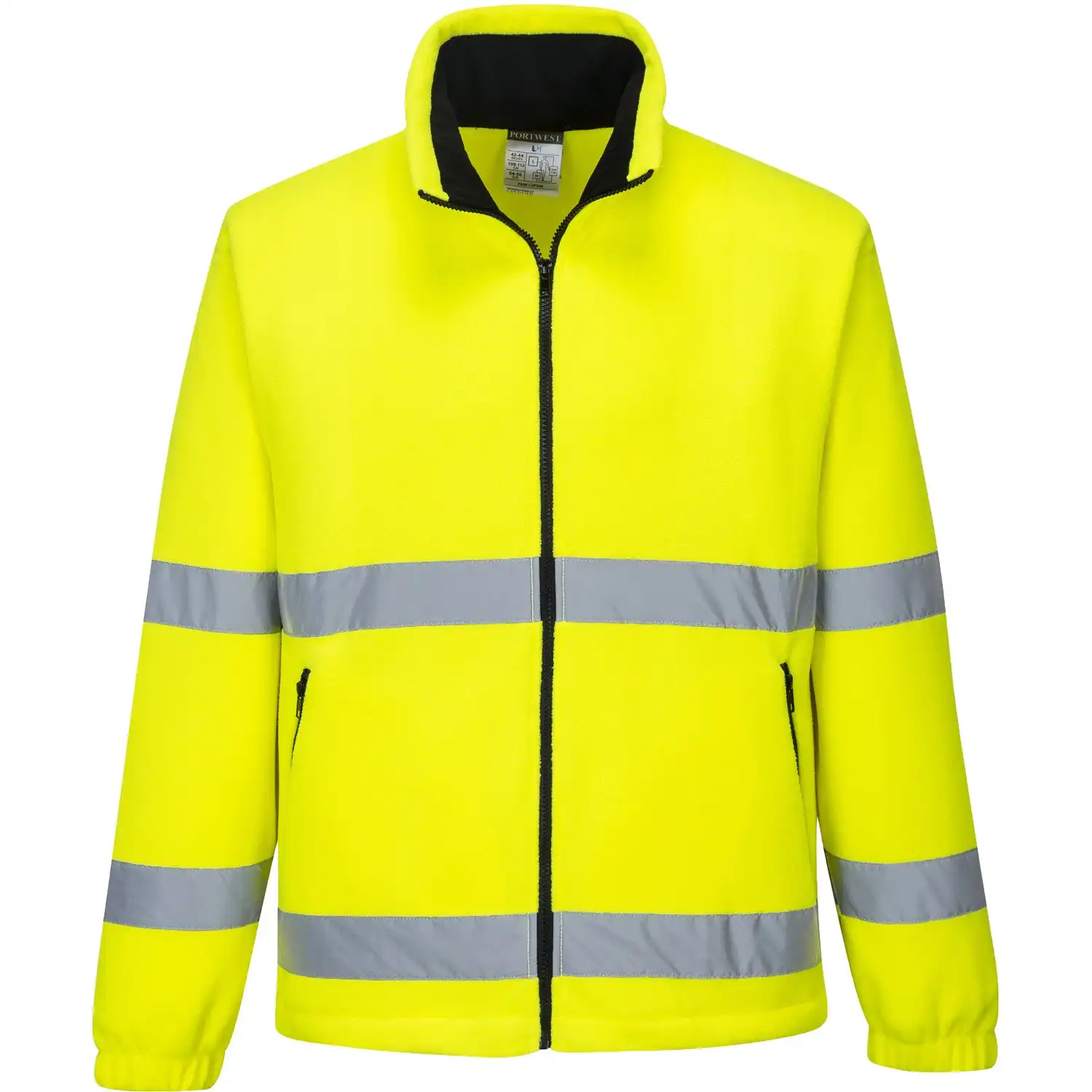 Warnschutz Fleecejacke "F250" Essential in gelb, L - Bild 1