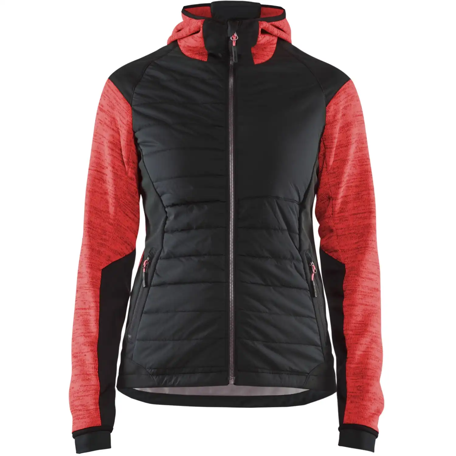 Damen Hybridjacke "5931" in rot/schwarz, 3XL - Thumbnail 1