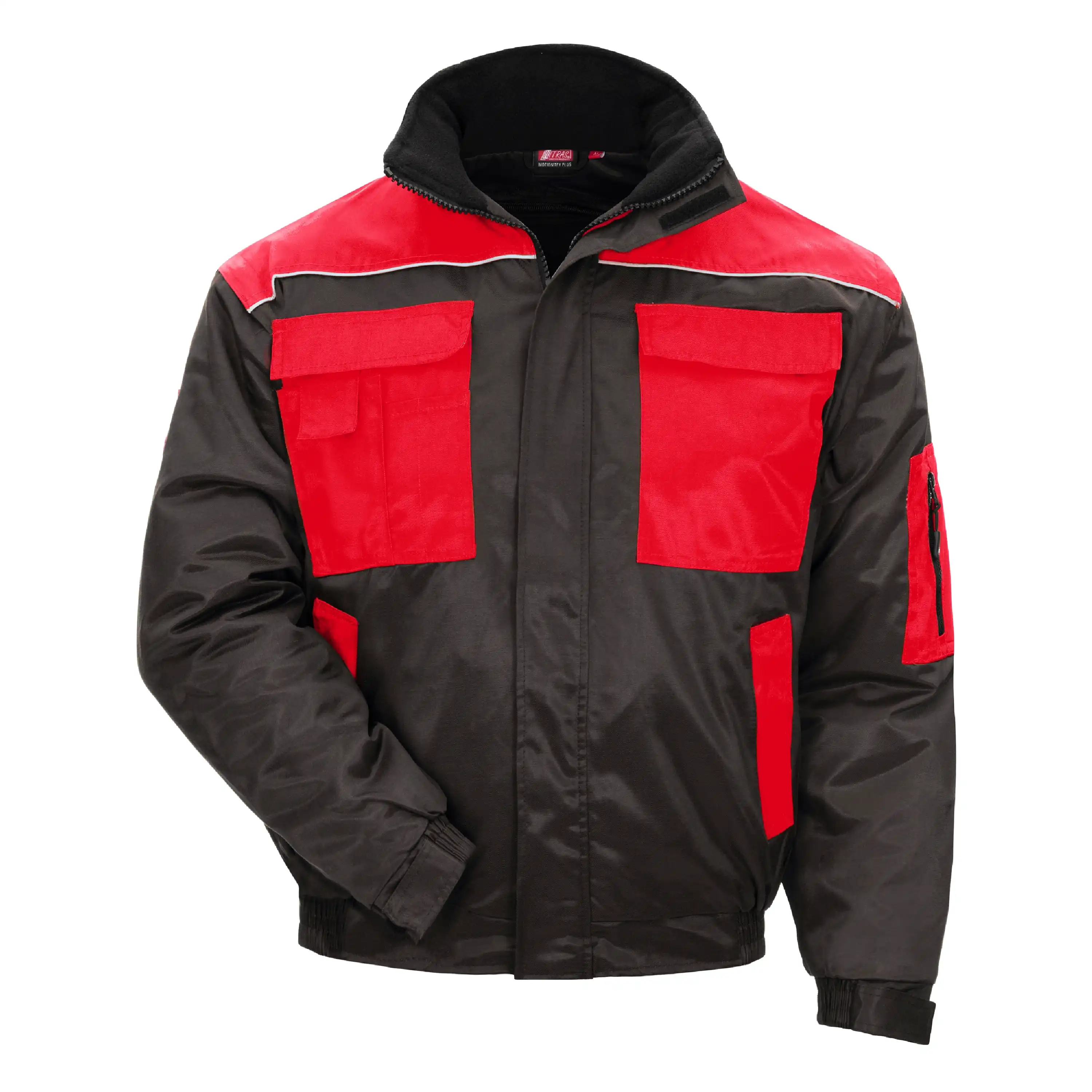Pilotenjacke "MOTION TEX PLUS" in schwarz/rot, XS - Thumbnail 1