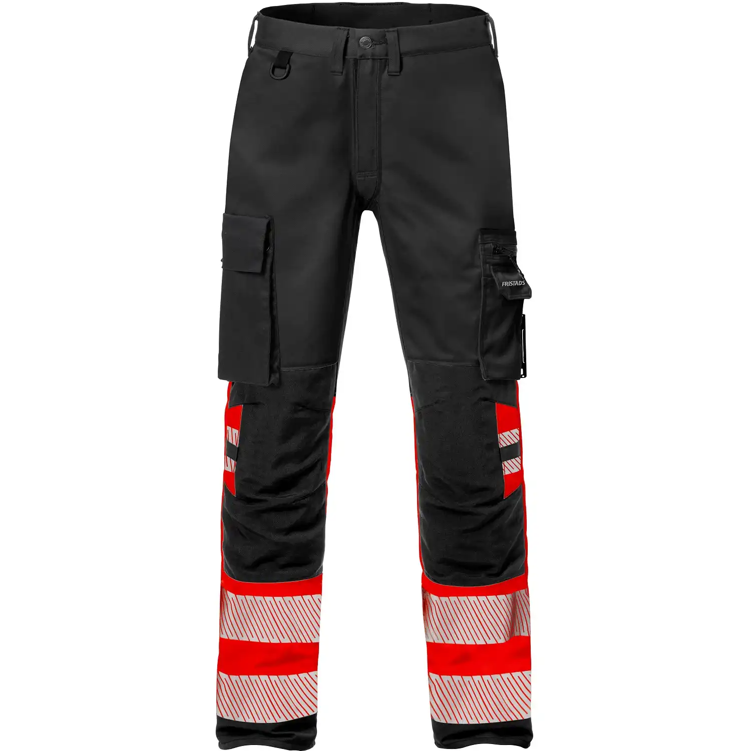 Warnschutz Stretch Bundhose "2705 PLU" Stiby Kl. 1 in rot/schwarz, C44 - Thumbnail 1