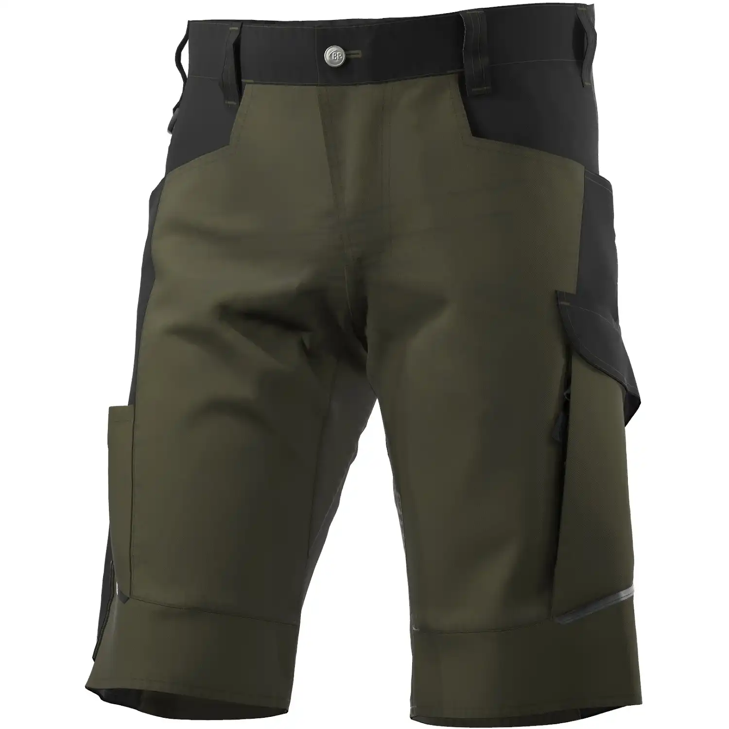 Shorts "1824-565" BPlus Green in oliv/schwarz, 44 - Thumbnail 1