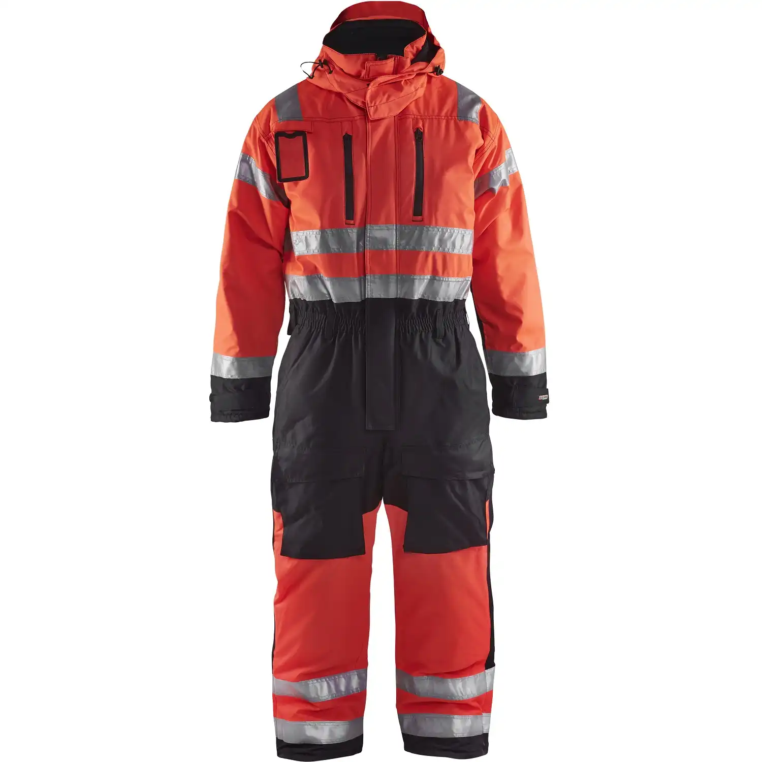 Warnschutz Winteroverall "6763" in rot/schwarz, C46 - Thumbnail 1