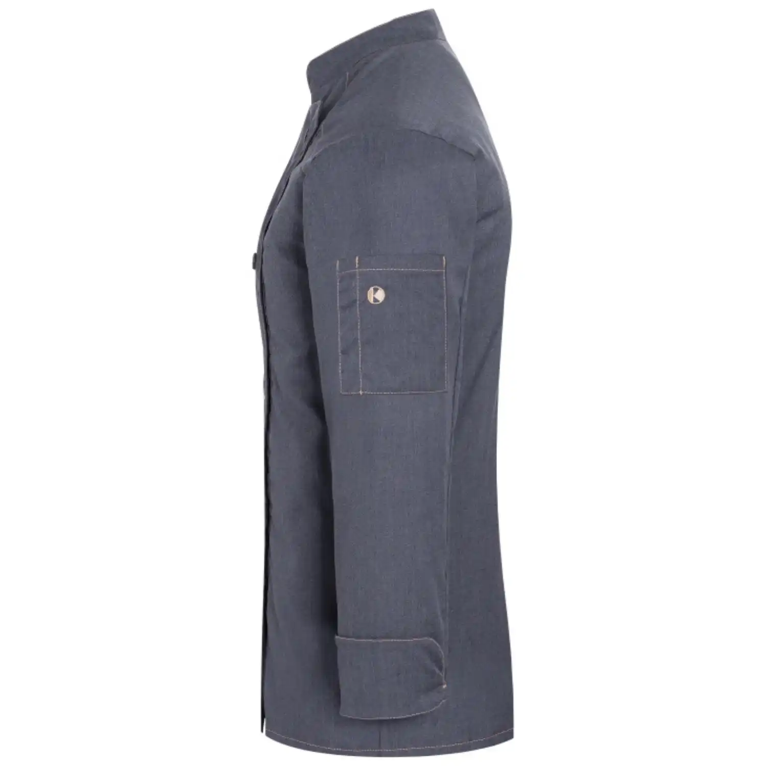 Damen Kochjacke Jeans "JF 20" in 34, vintage schwarz - Thumbnail 3