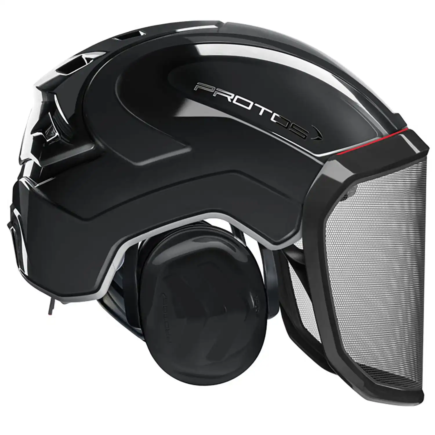 Forstschutzhelm "Integral Forest" grobes Visier G16 in schwarz - Thumbnail 1