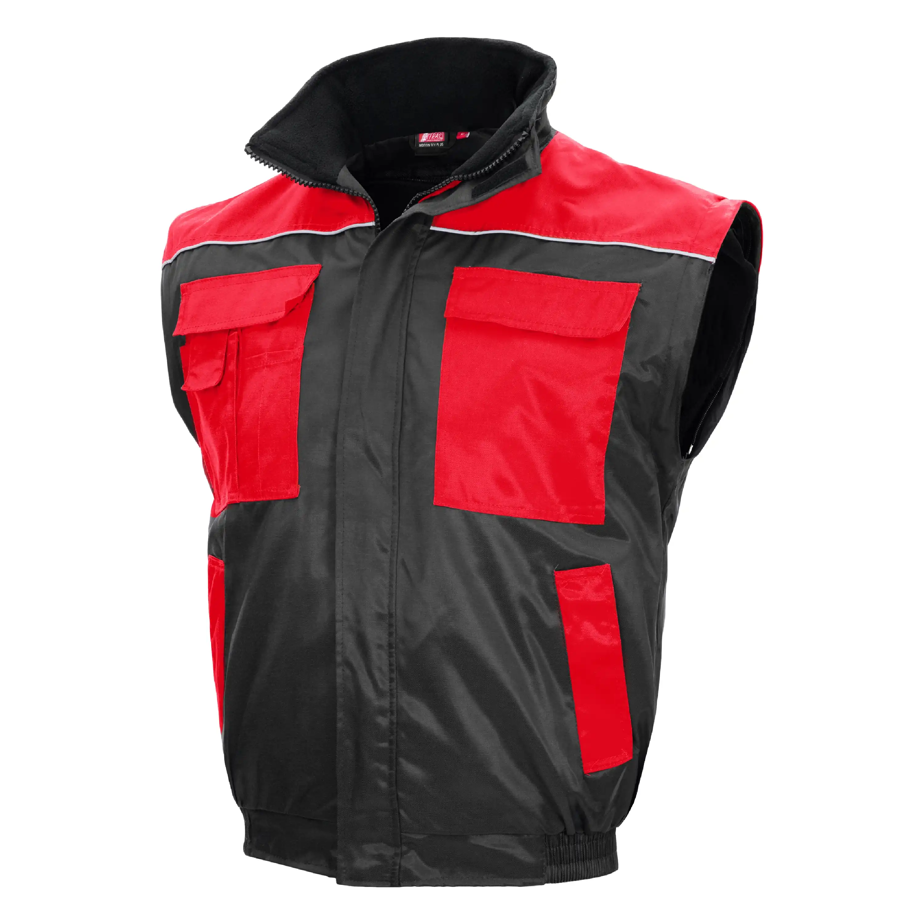 Pilotenjacke "MOTION TEX PLUS" in schwarz/rot, XS - Thumbnail 3