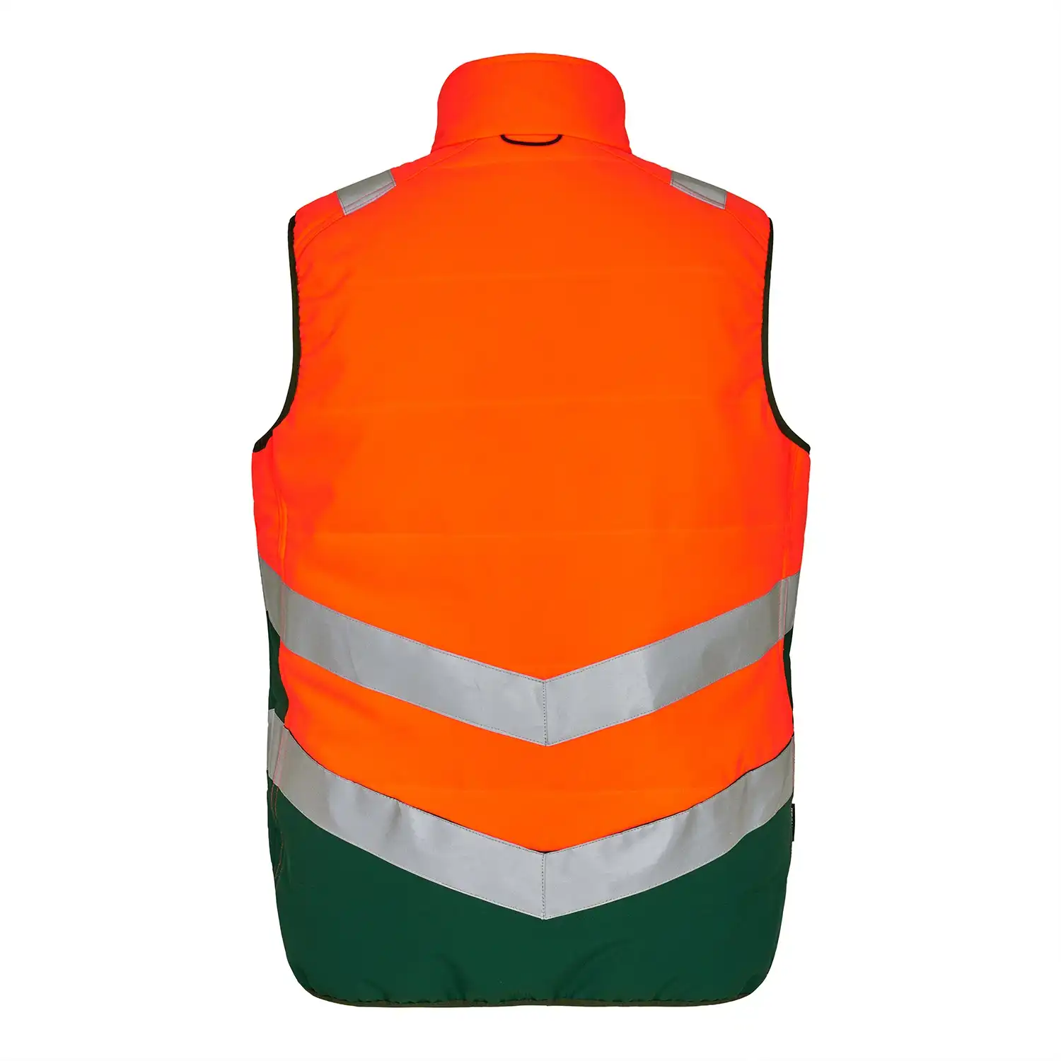 Zip-In Warnschutz Steppweste "5159-158" Safety Kl. 1 in orange/grün, L - Thumbnail 2