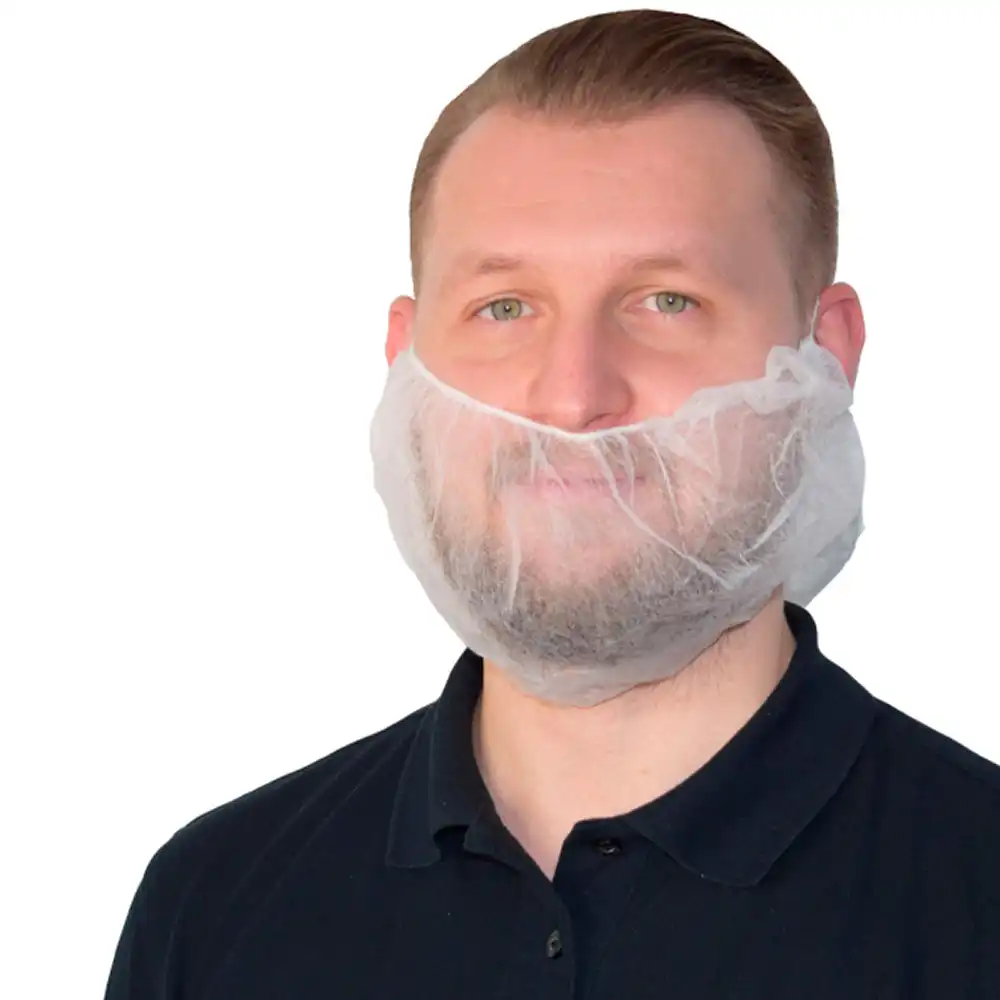 Bartmaske Vlies "BASIC" | 100 Stk. pro Beutel - Thumbnail 1