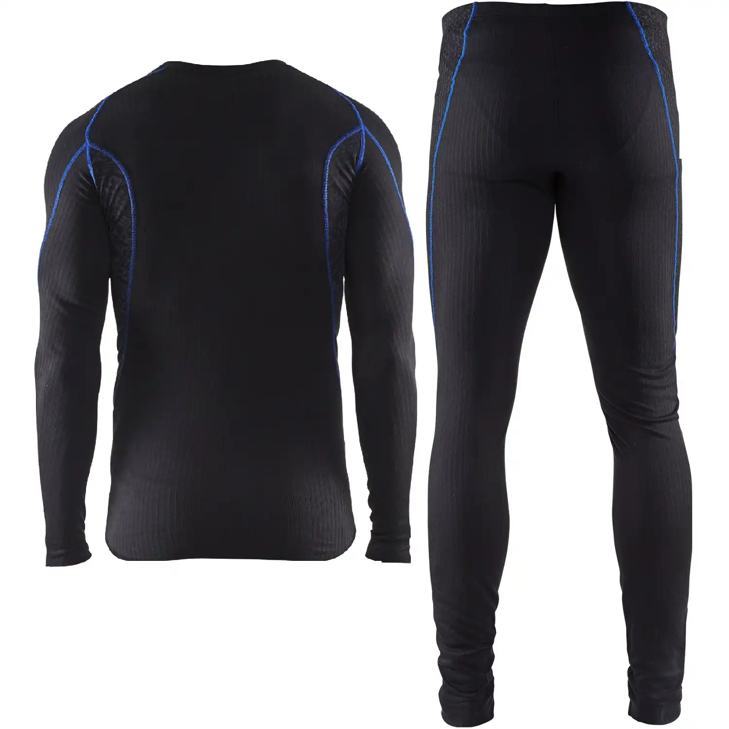 Unterwäsche-Set lang "6810" LIGHT schwarz in XL - Thumbnail 2