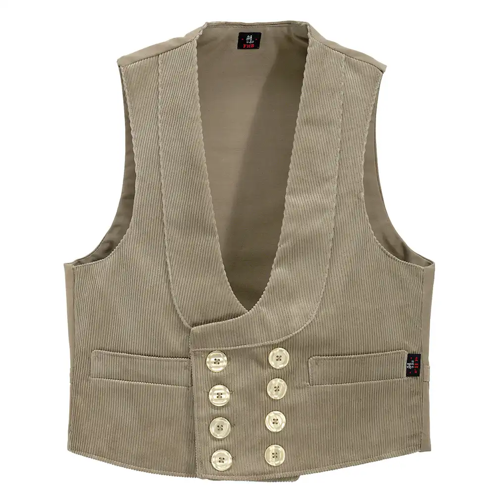 Zunftweste Genuacord "HAGEN" in beige, 44 - Thumbnail 1