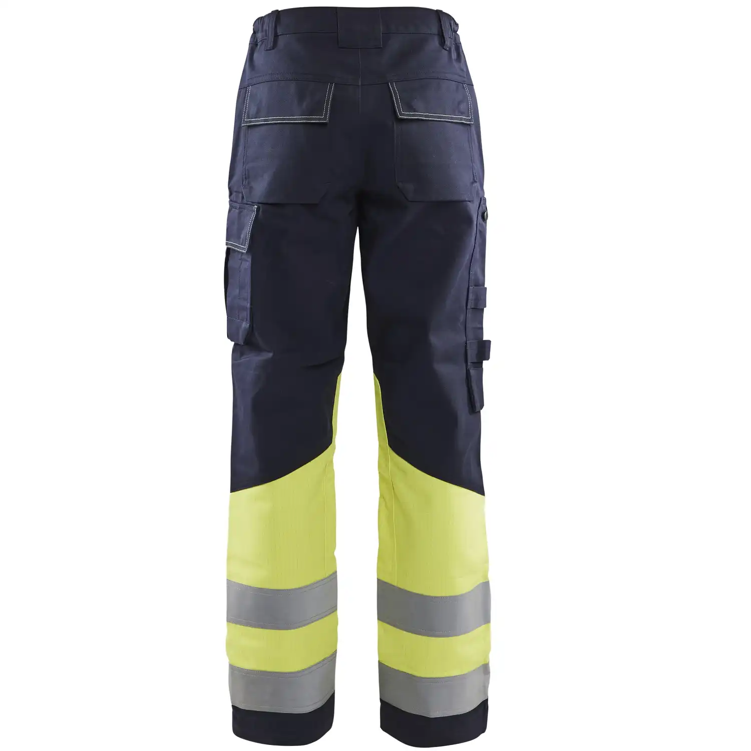 Damen Multinorm Bundhose "7181" marine/gelb in C48 - Thumbnail 2