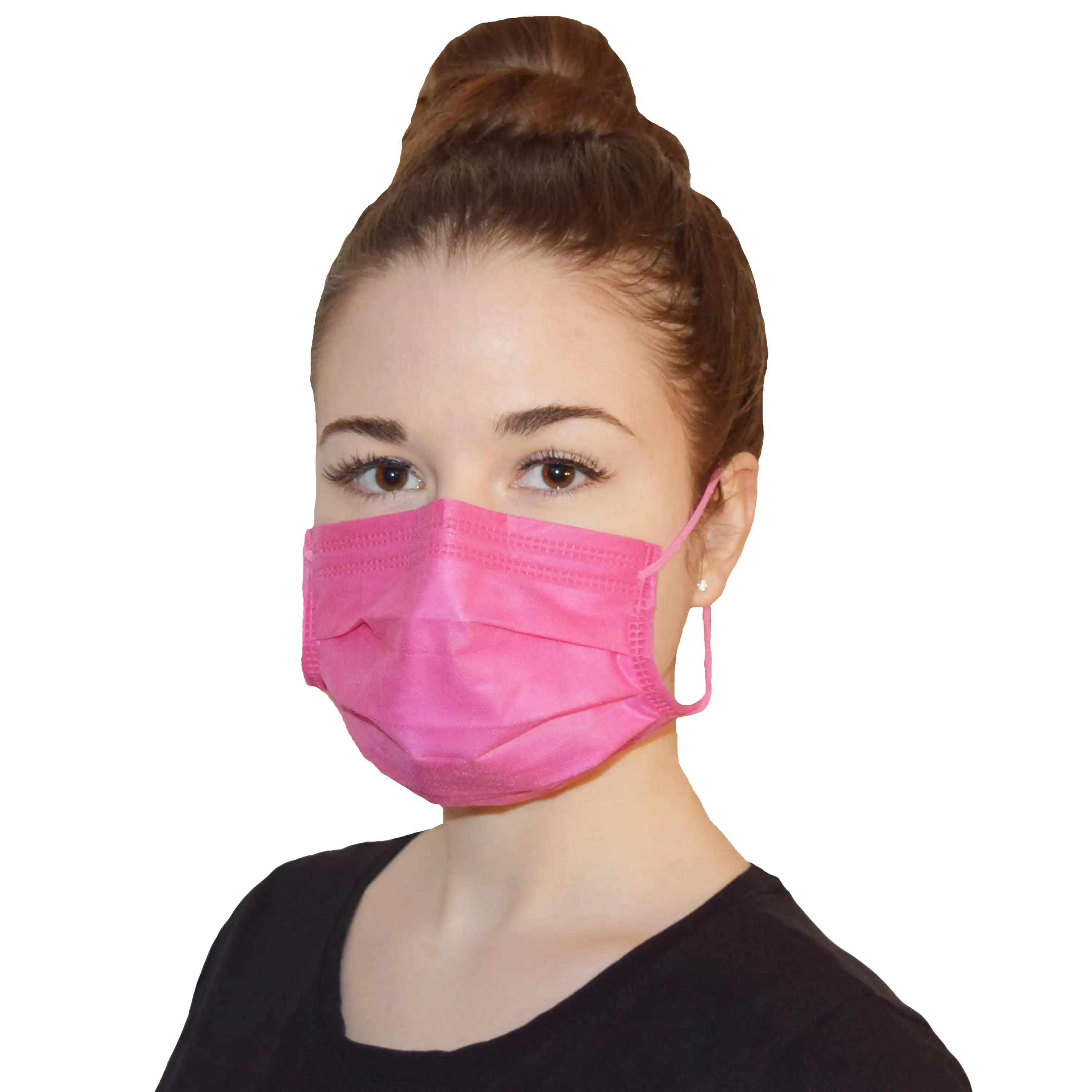 OP-Mundschutz "PROTECT" EN 14683 Typ II R magenta | 50 Stk. pro Box - Thumbnail 2