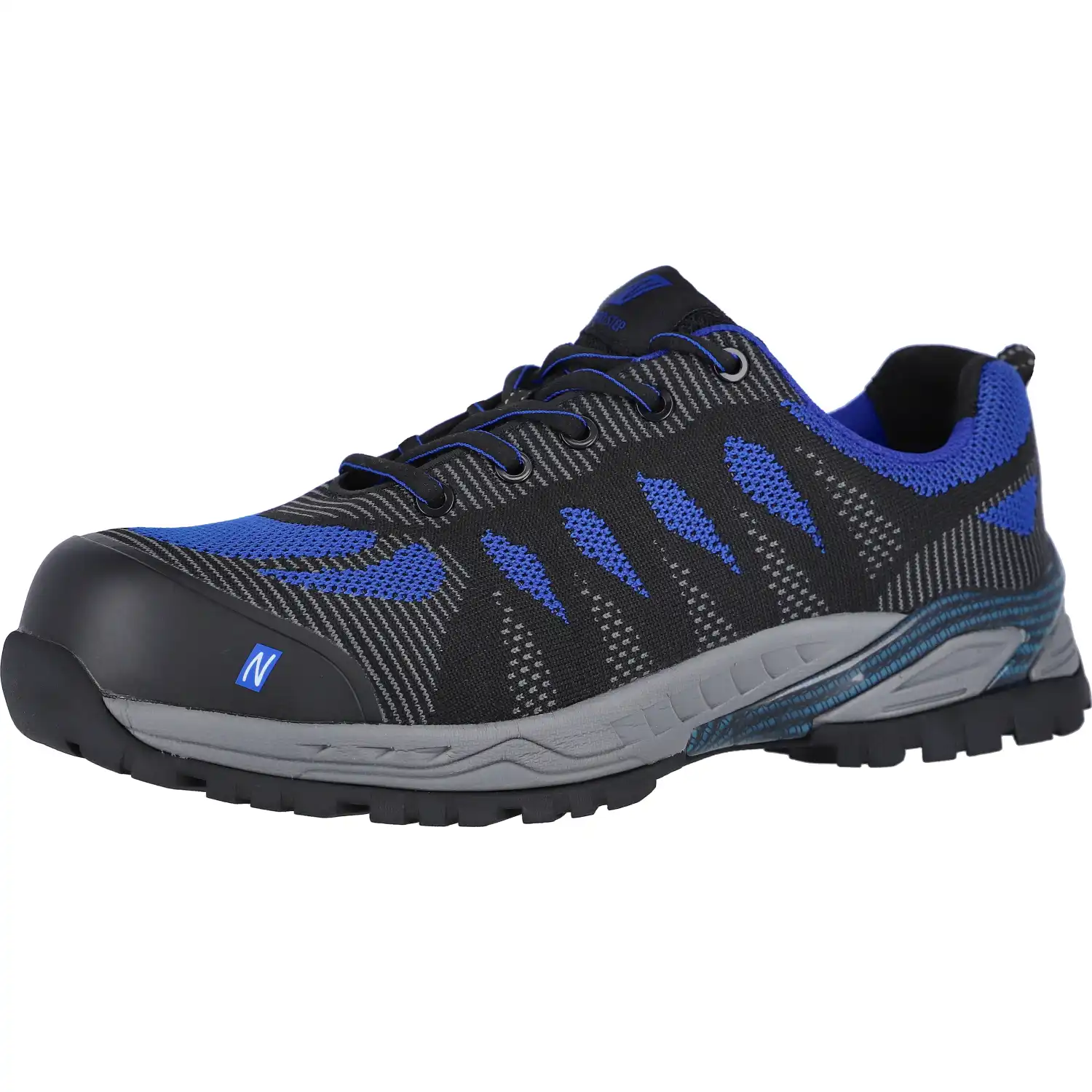 Sicherheitshalbschuhe S1P "PRO STEP" schwarz/blau in 46 - Thumbnail 1
