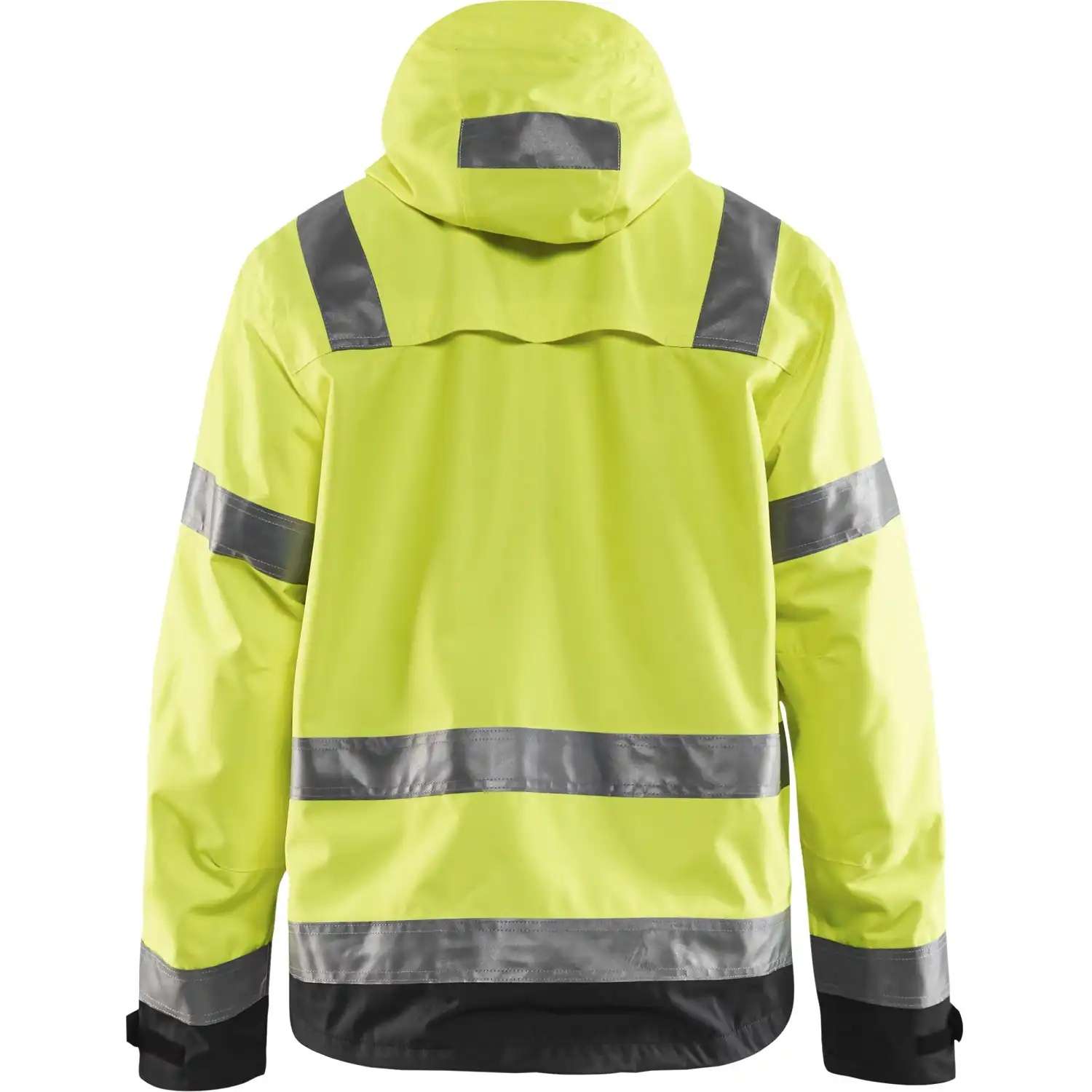 Warnschutz Regenjacke "4837" in gelb/schwarz, L - Thumbnail 2
