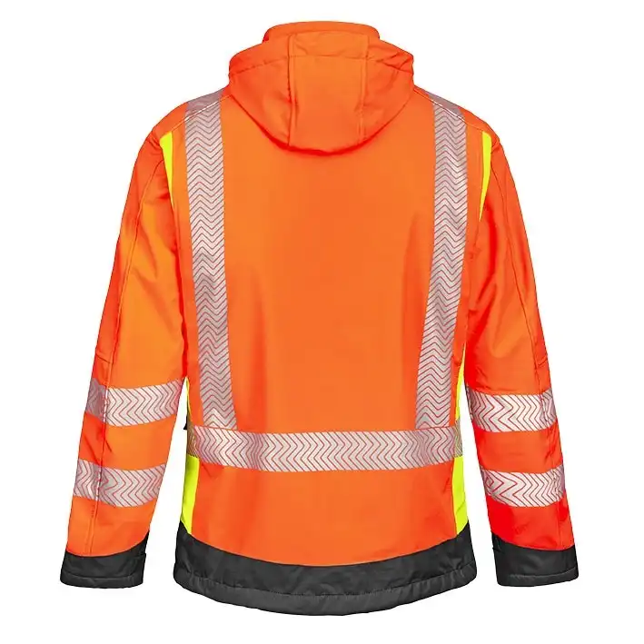 Warnschutz Softshelljacke "HOUSTON" in orange/gelb, XL - Thumbnail 2