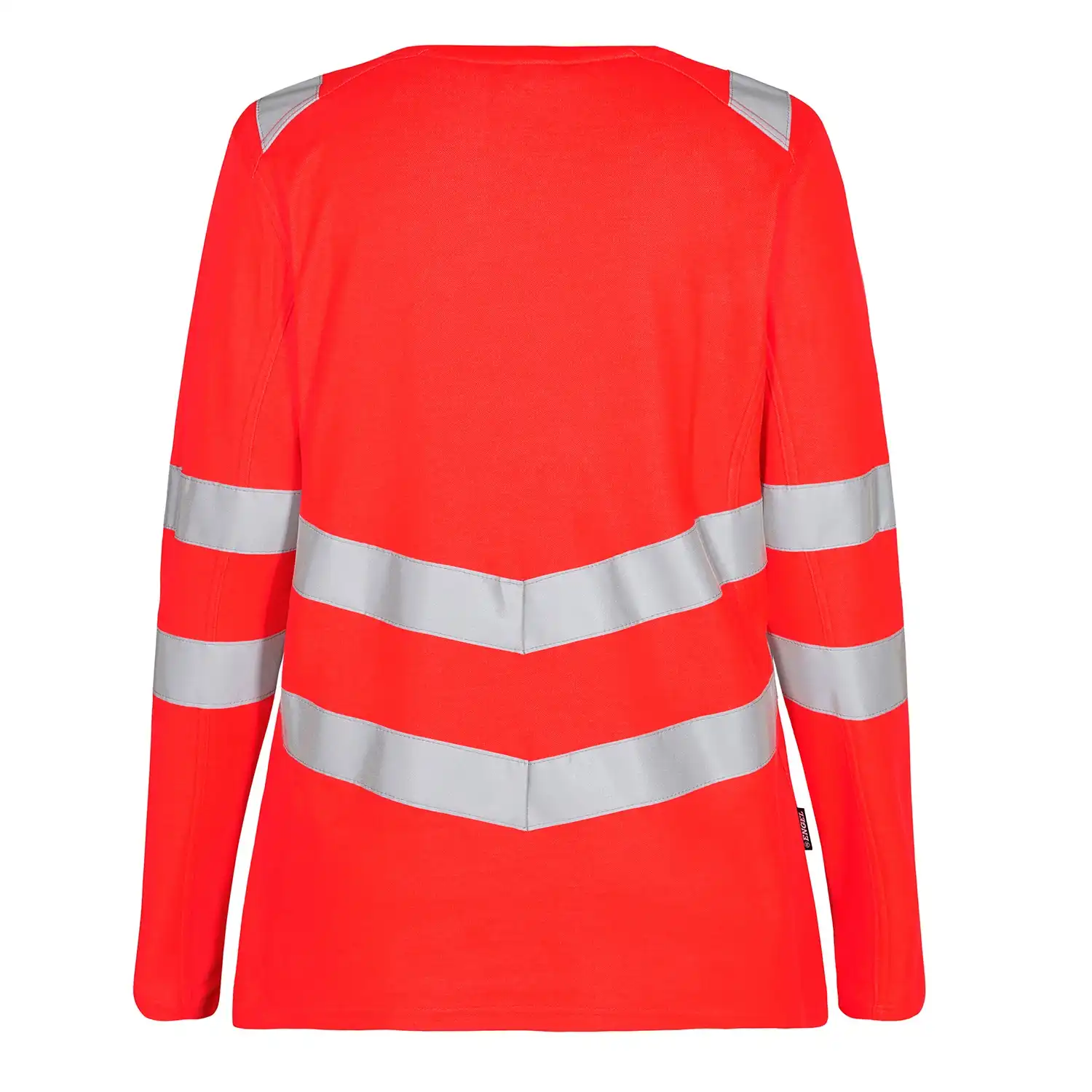Damen Warnschutz Langarmshirt "9543-182" Safety Kl. 2 in Rot, L - Thumbnail 2